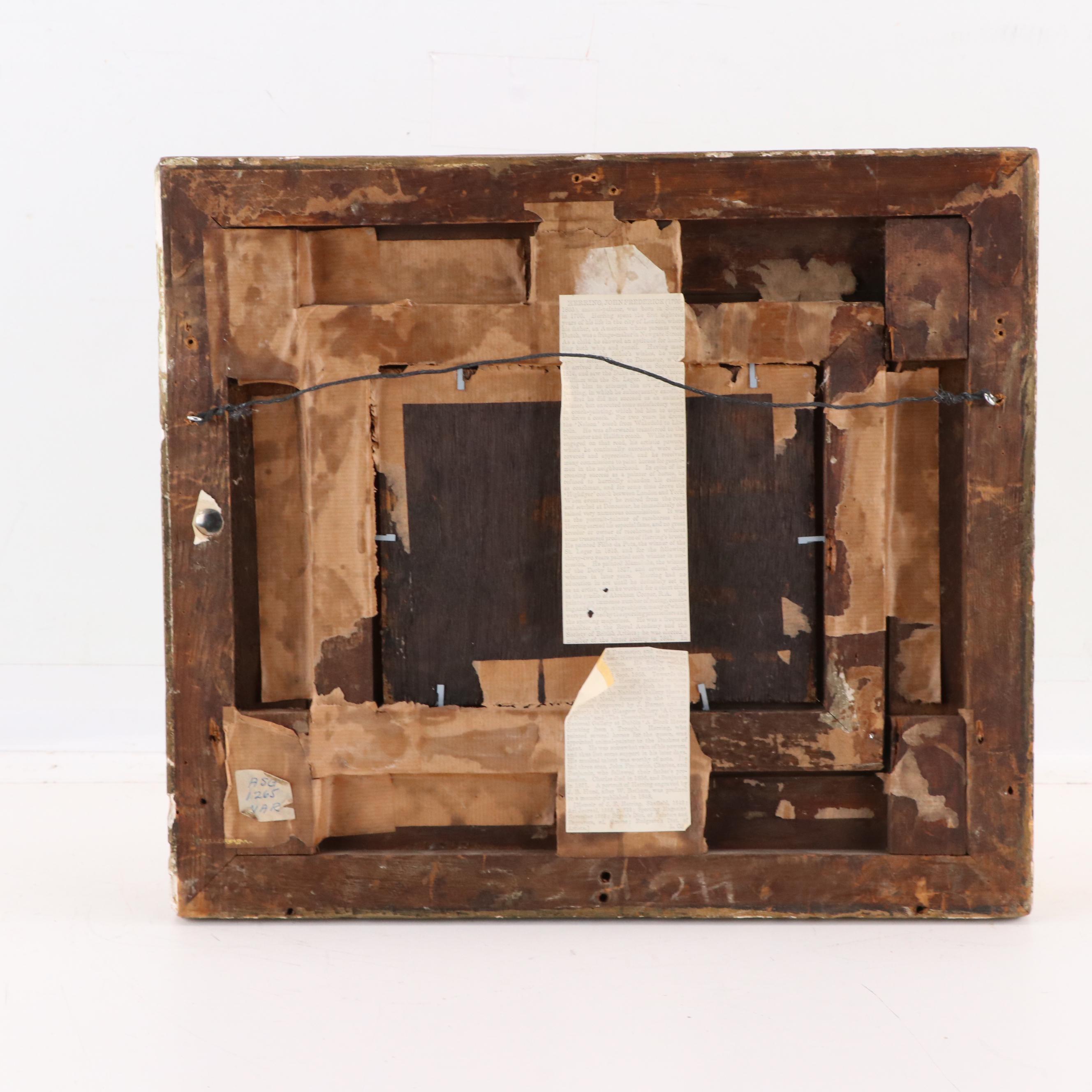 John Frederick Herring, Sr. Horse Portrait Oil Painting