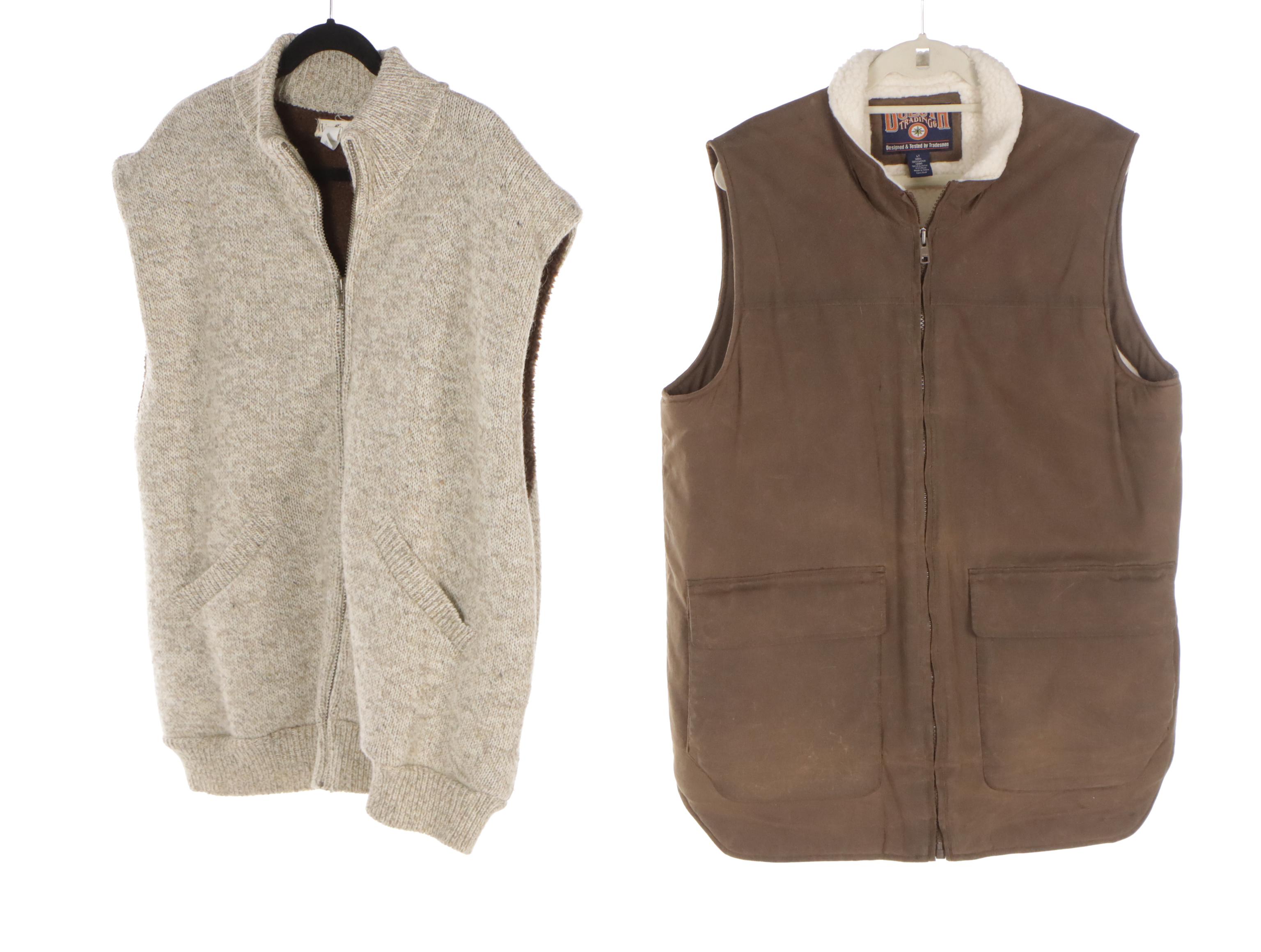 Orvis Button-Front Vest, Duluth Trading Co. Vest, Herringbone Zip Vest, and More