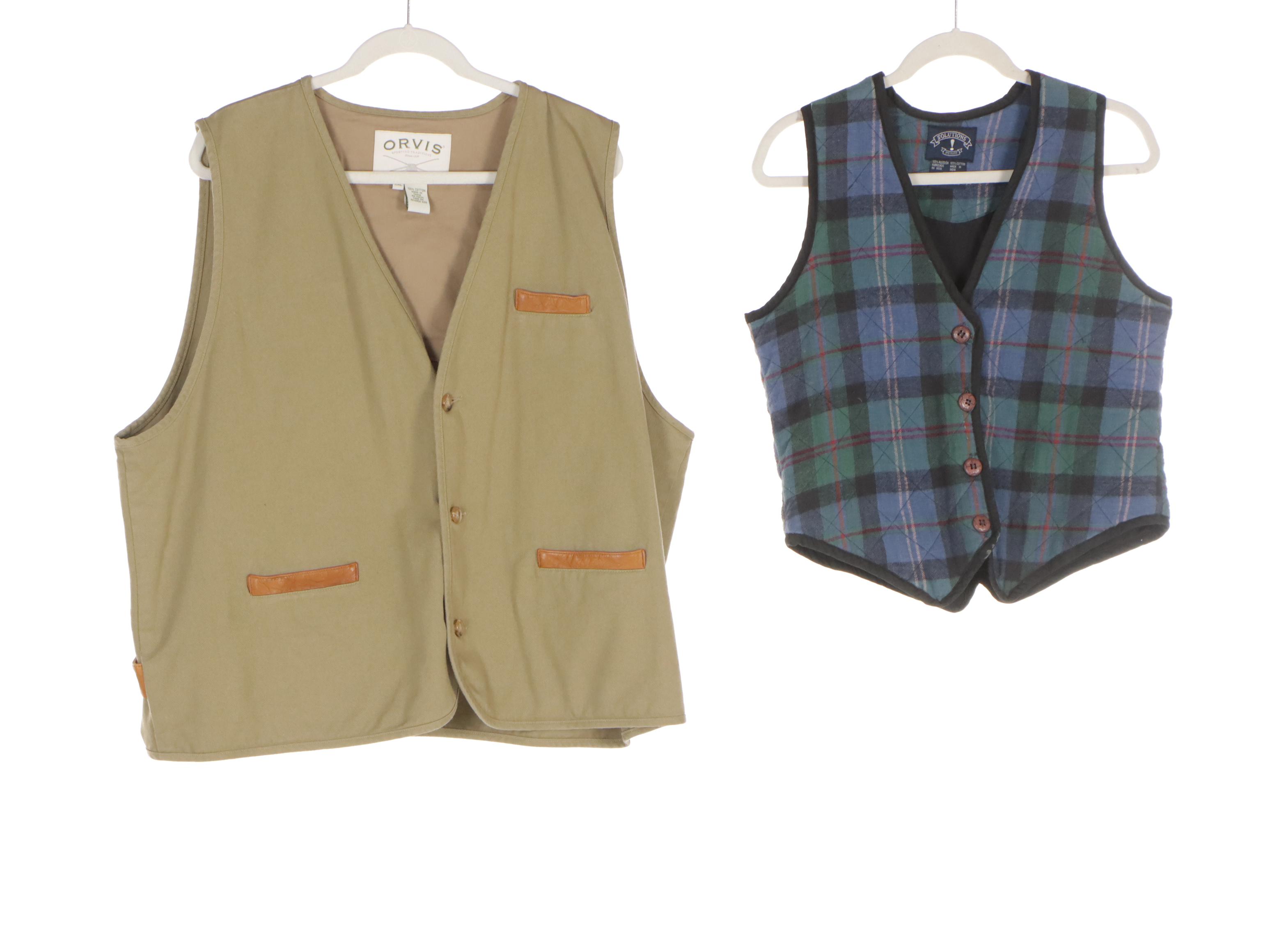 Orvis Button-Front Vest, Duluth Trading Co. Vest, Herringbone Zip Vest, and More