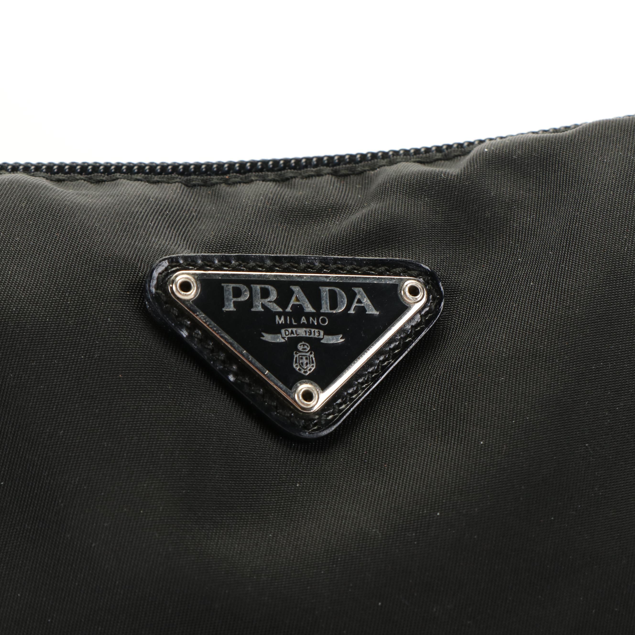 Prada Tessuto Black Nylon Cosmetic Bag