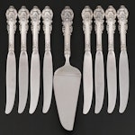 Wallace "Sir Christopher" Sterling Silver Pie Server and Dinner Knives