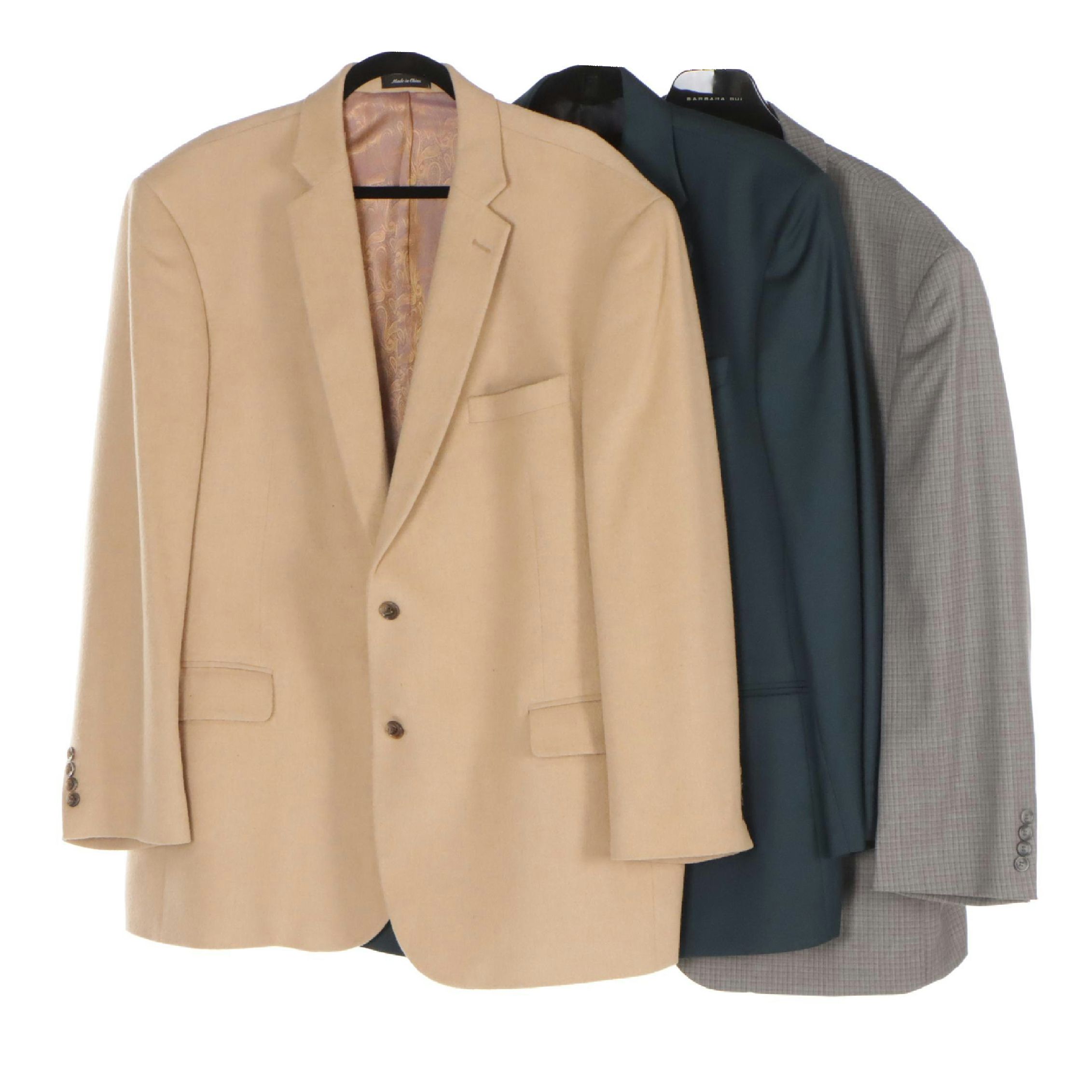 Jean-Paul Germain Camel Hair, Pronto Uomo & Gianfranco Ferre Studio Blazers