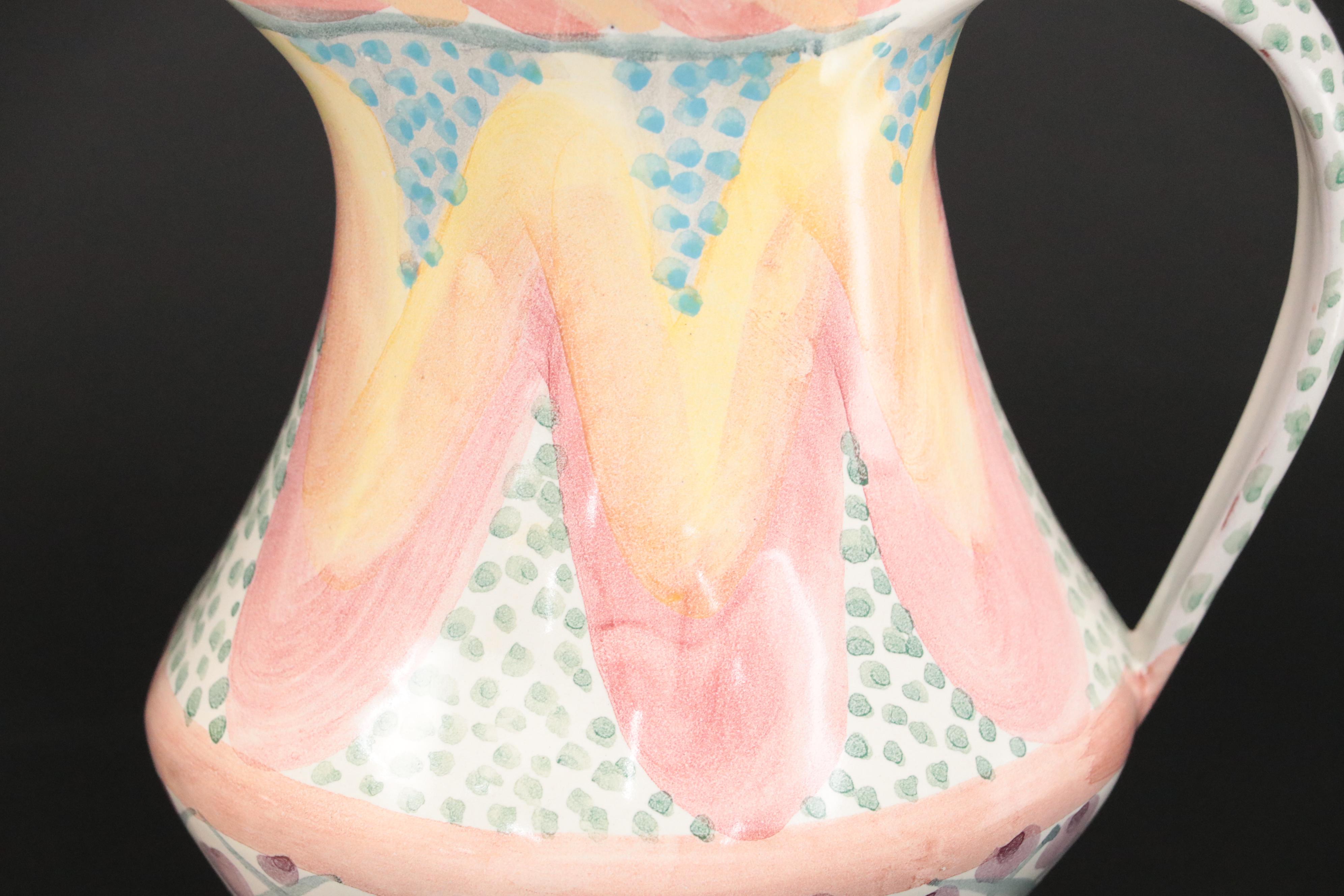 MacKenzie-Childs Hand-Painted Pitcher and Vases