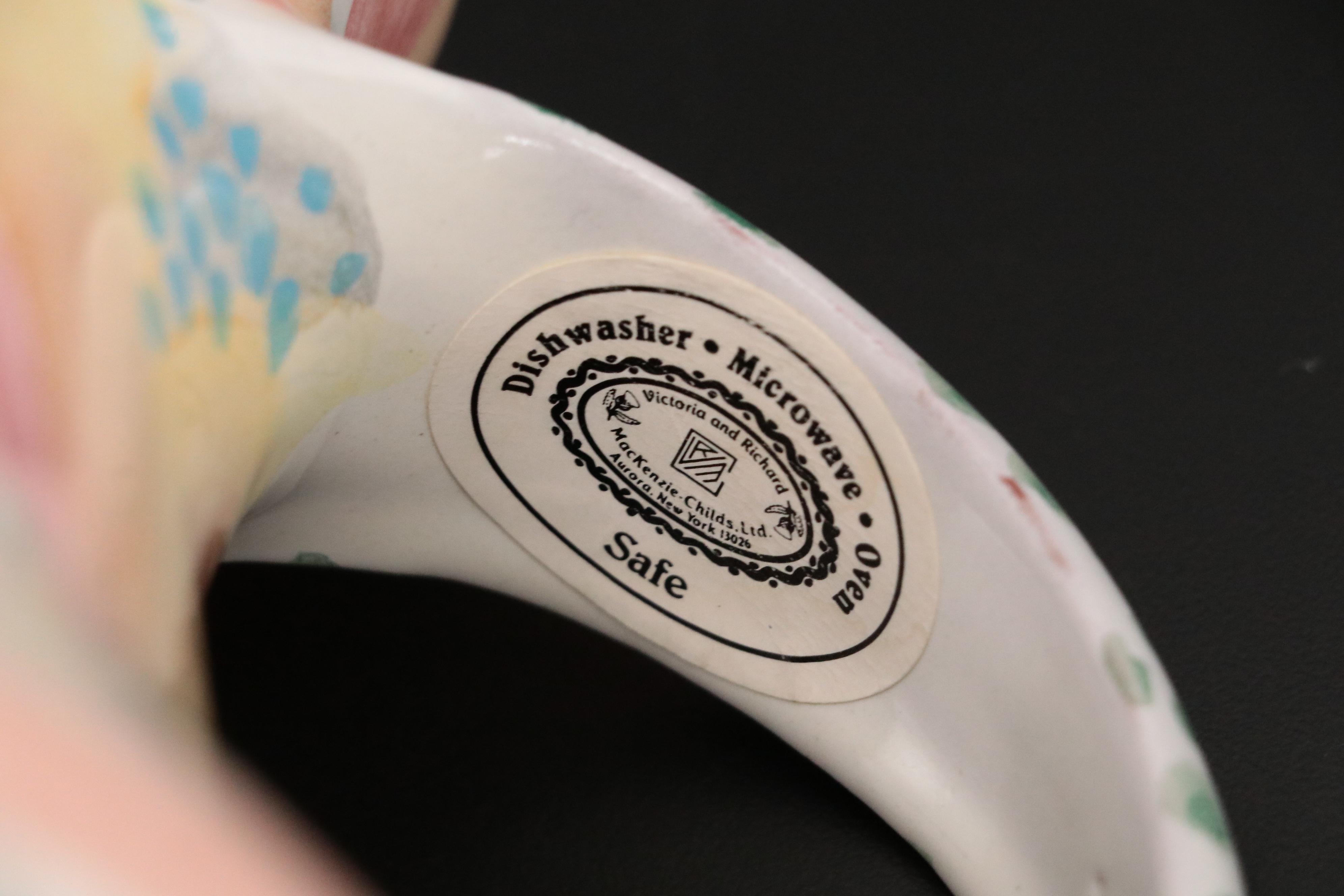 MacKenzie-Childs Hand-Painted Pitcher and Vases