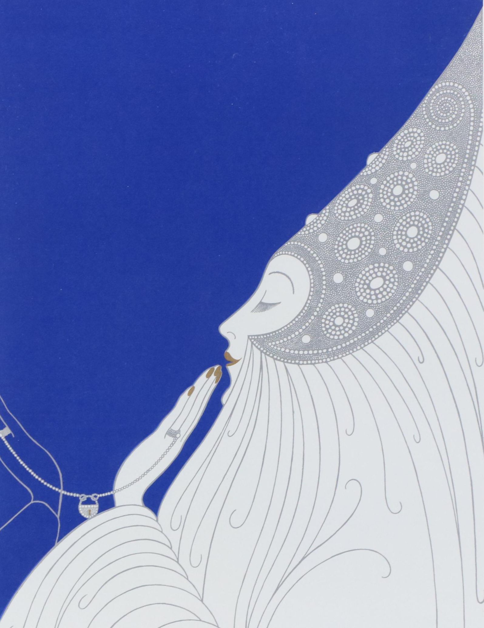 Erté Art Deco Serigraph "Bride," Circa 1982
