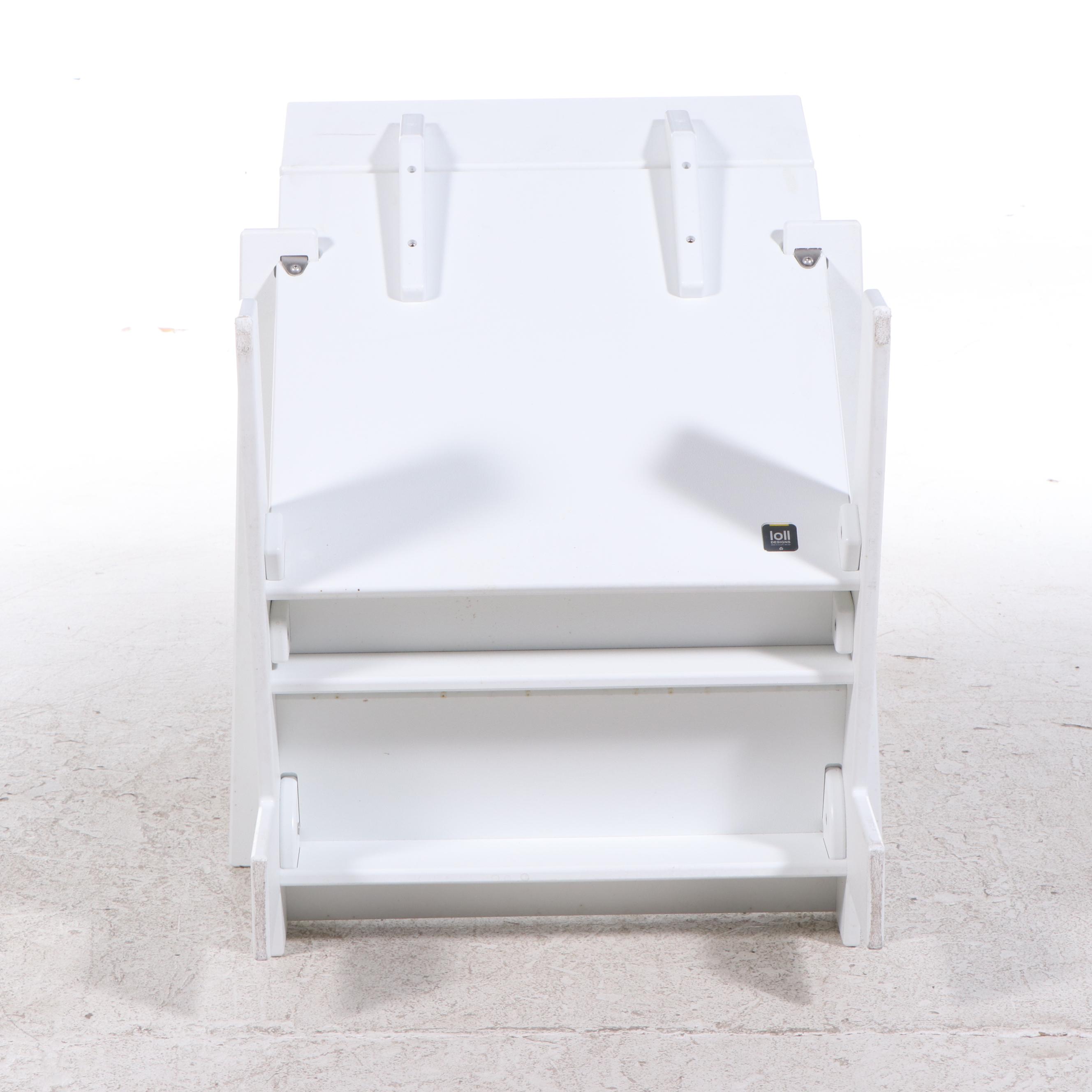 Pair of Loll Designs Modern "Lollygagger" Recycled Plastic Lounge Chairs