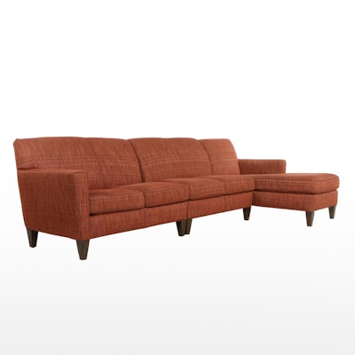 Flexsteel 3-Part Upholstered Sectional Sofa with Chaise