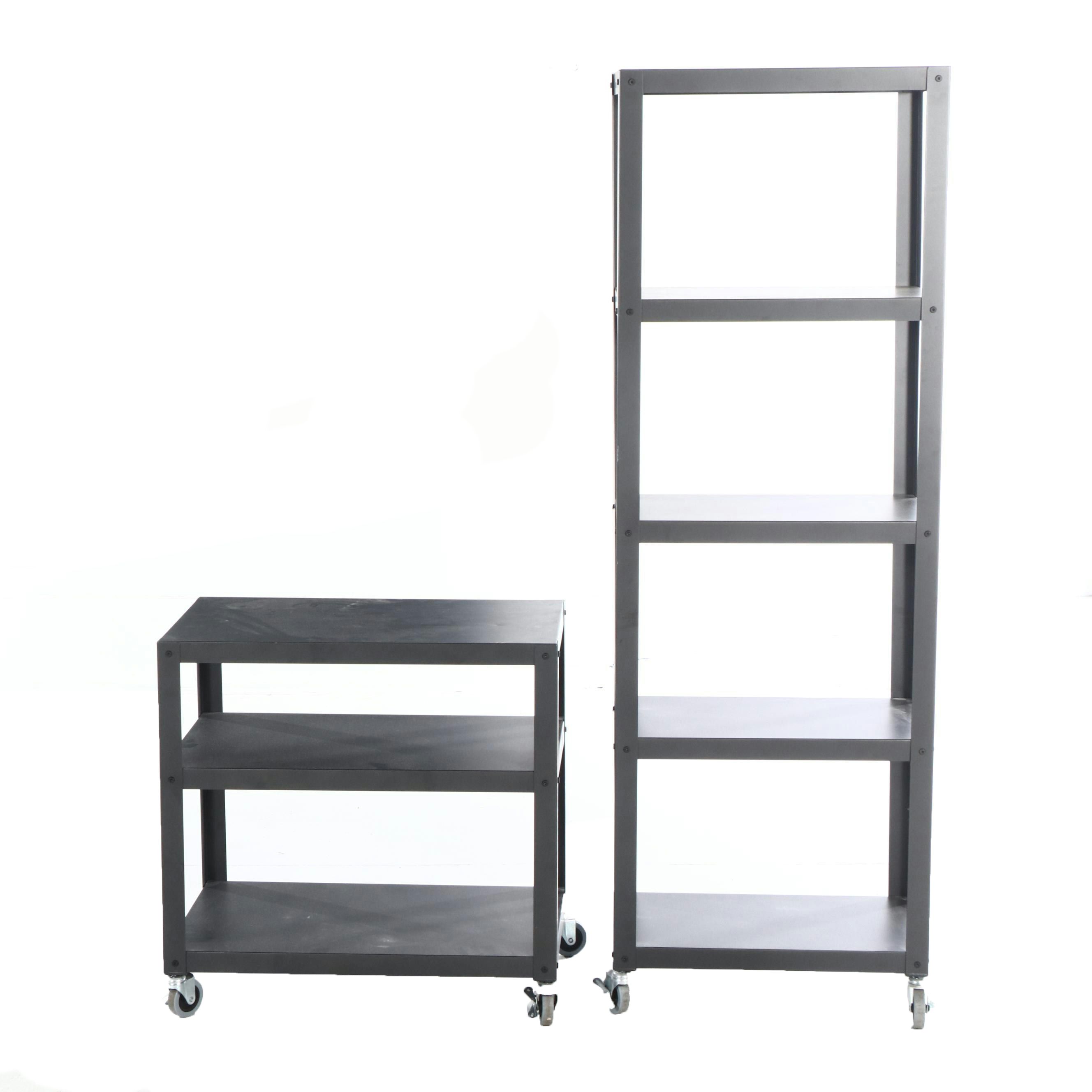 Industrial Style Metal Utility Shelves