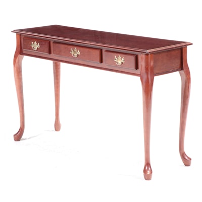 Queen Anne Style Cherrywood Sofa or Console Table
