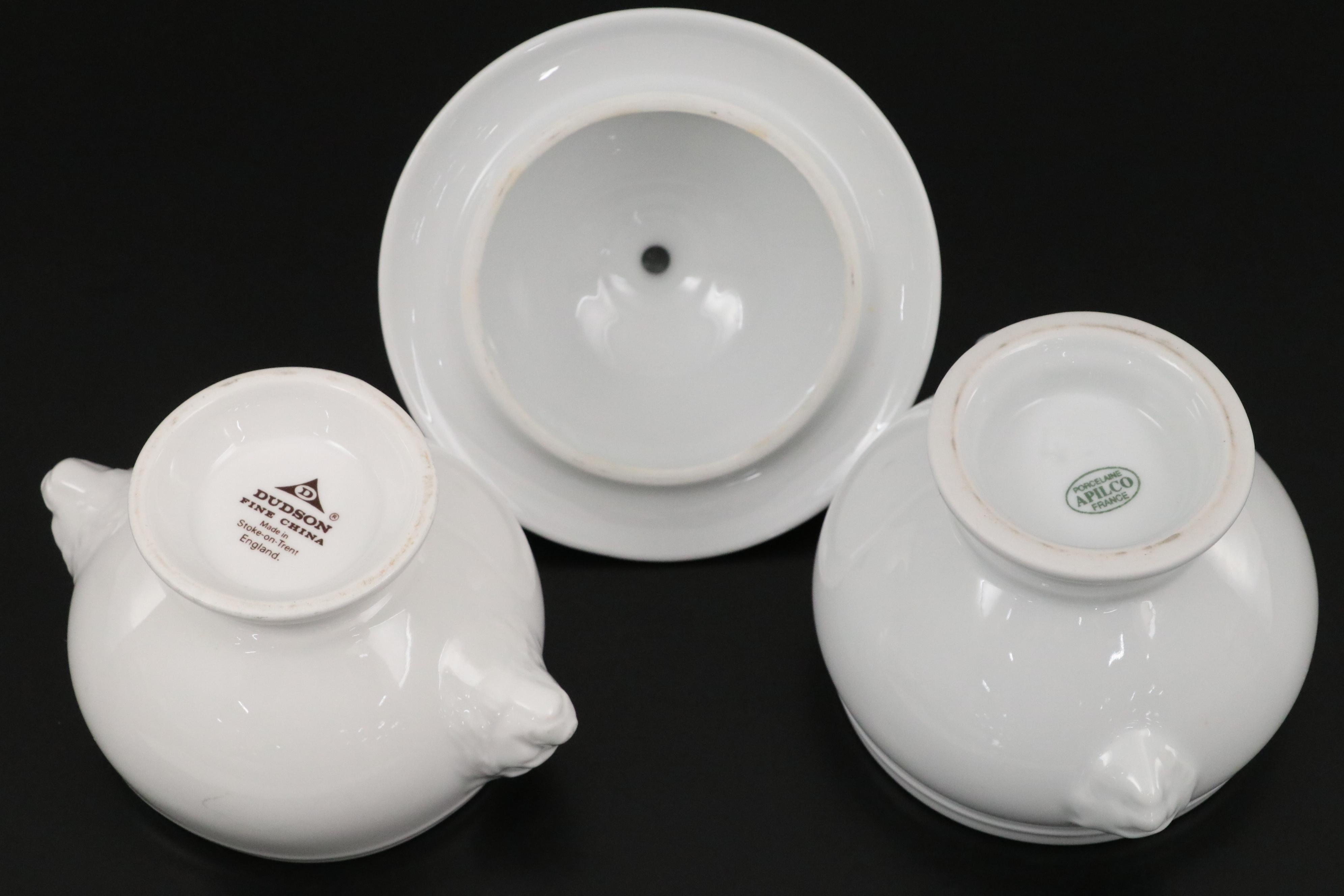 Apilco Porcelain with Other Soup Bowls and White Ceramic Table Accessories