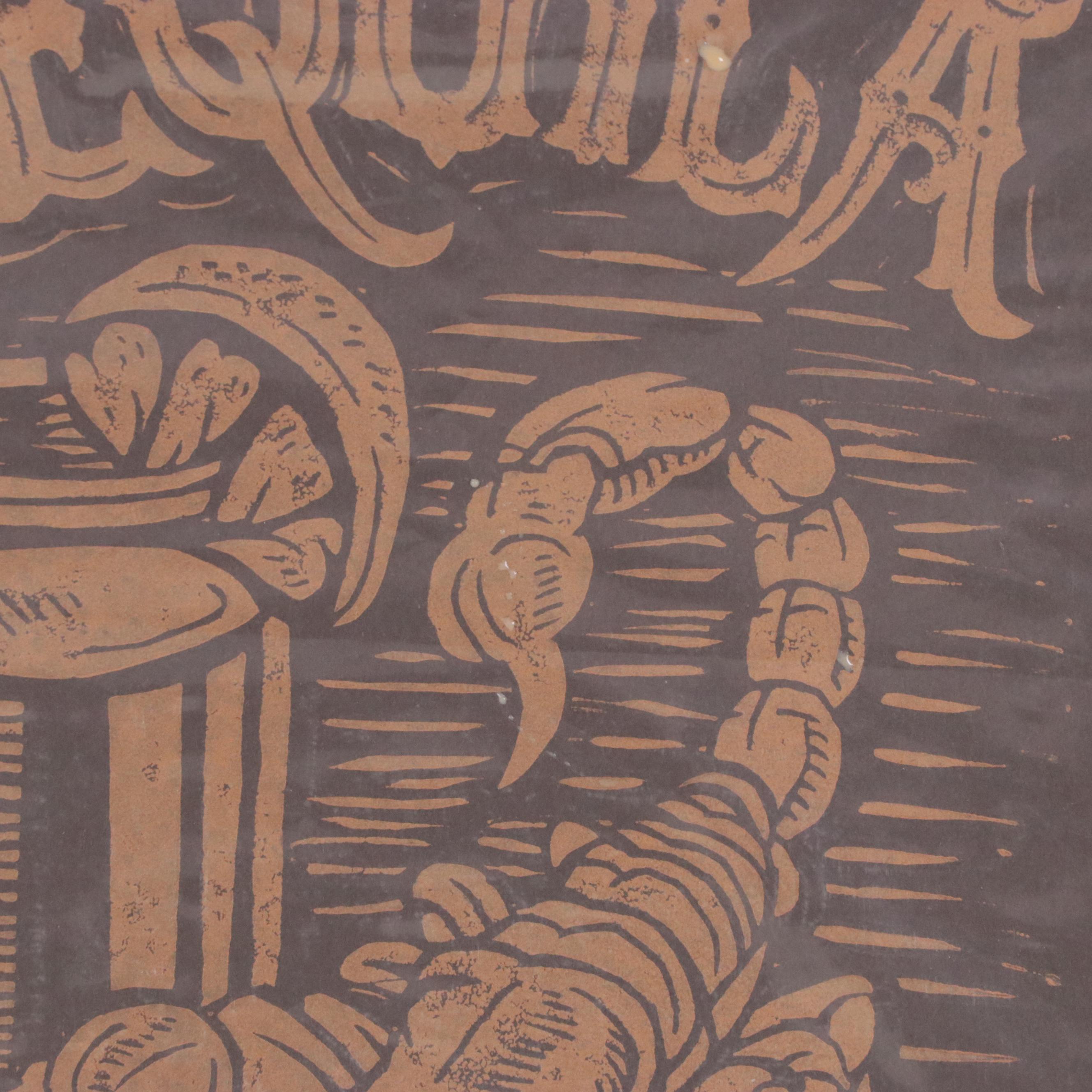 Derrick Castle Relief Prints Including "Tequila," 2014