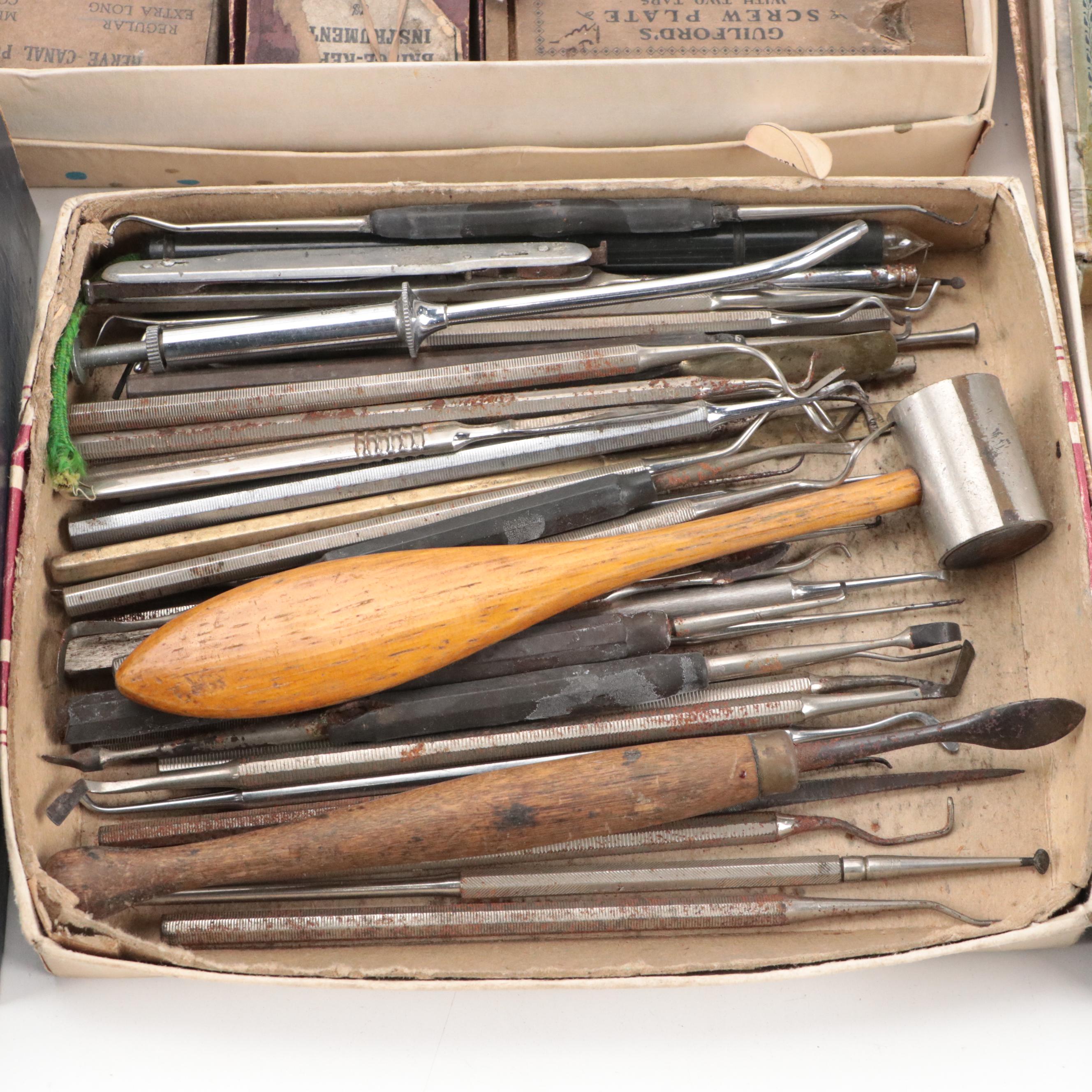 Dental Tools and Supplies, Mid-20th Century