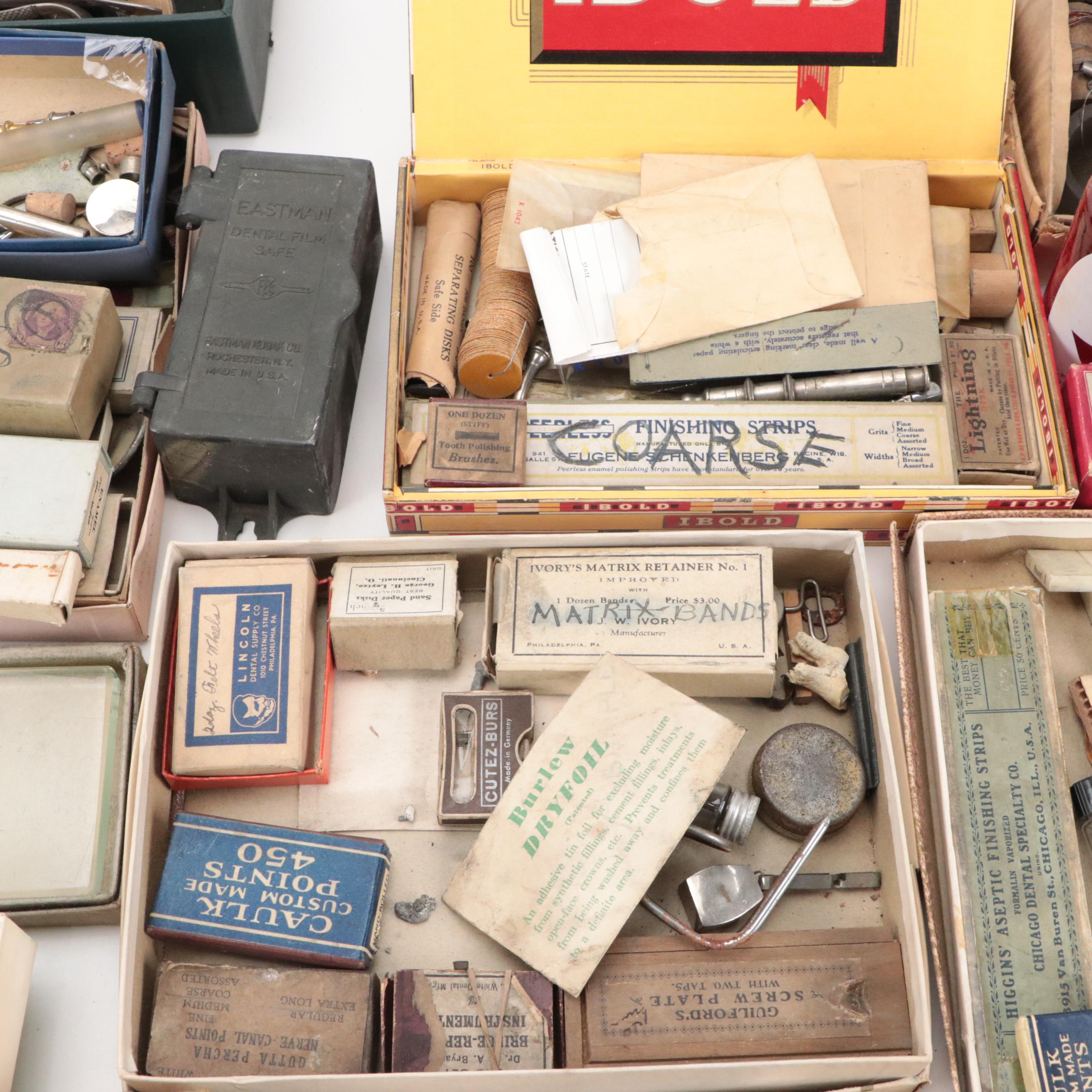 Dental Tools and Supplies, Mid-20th Century