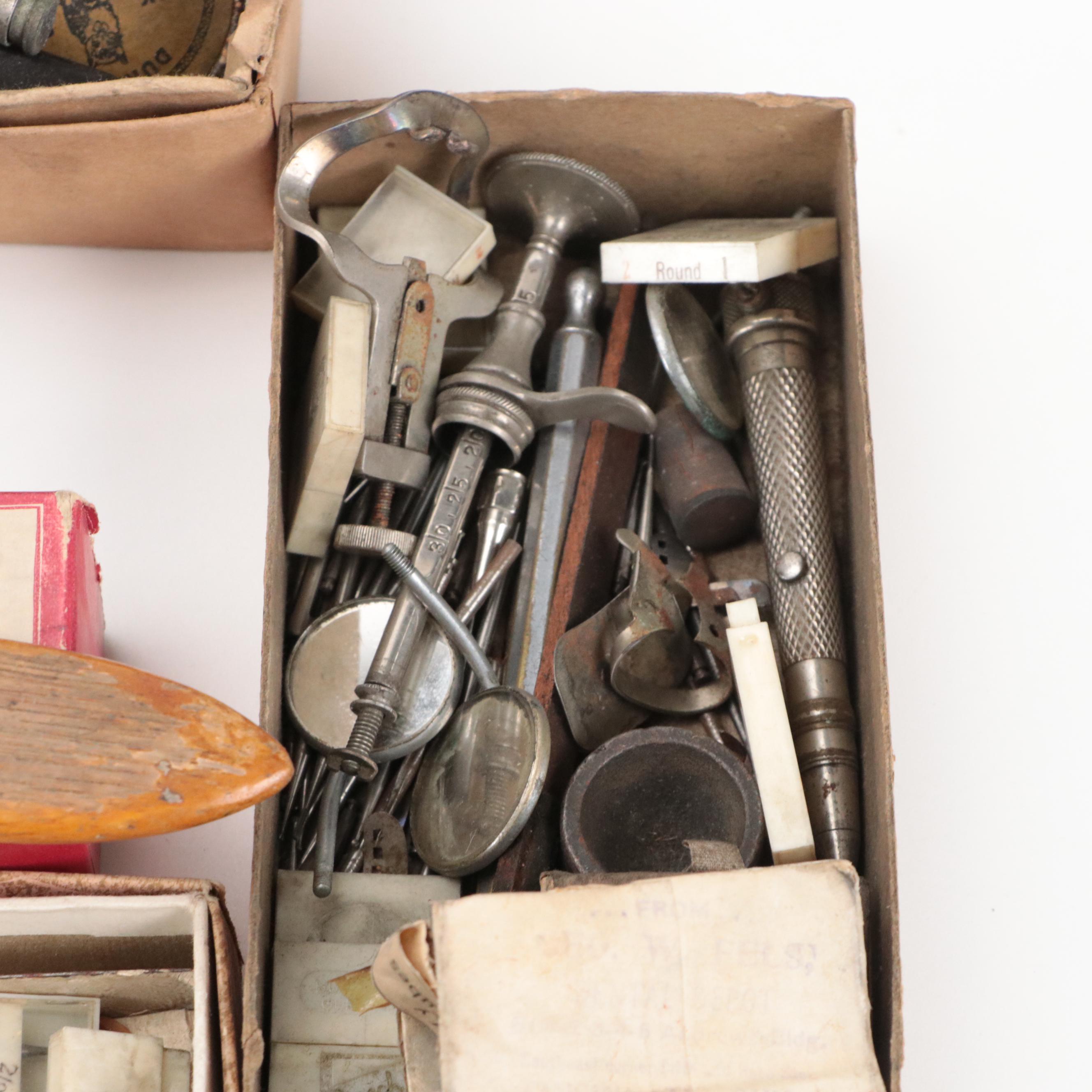Dental Tools and Supplies, Mid-20th Century