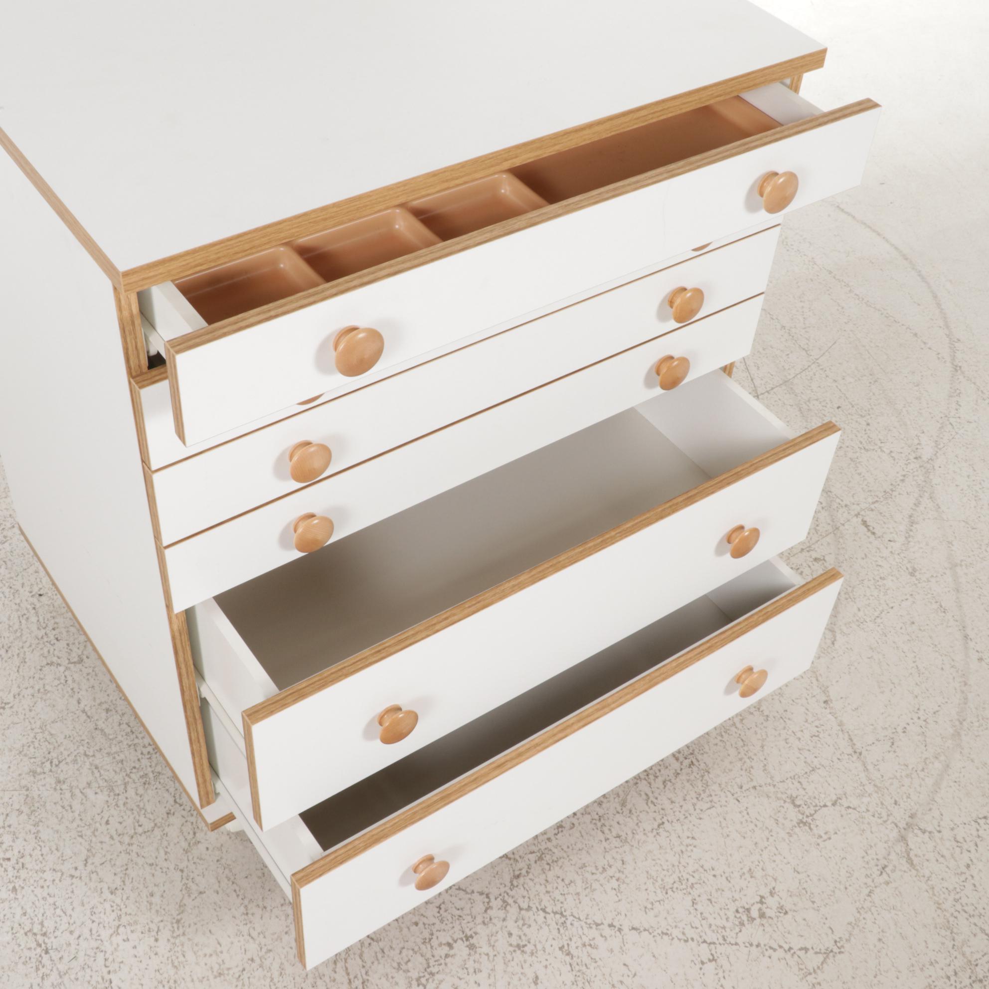 Horn of America Sewing or Craft Storage Six-Drawer Rolling Cabinet