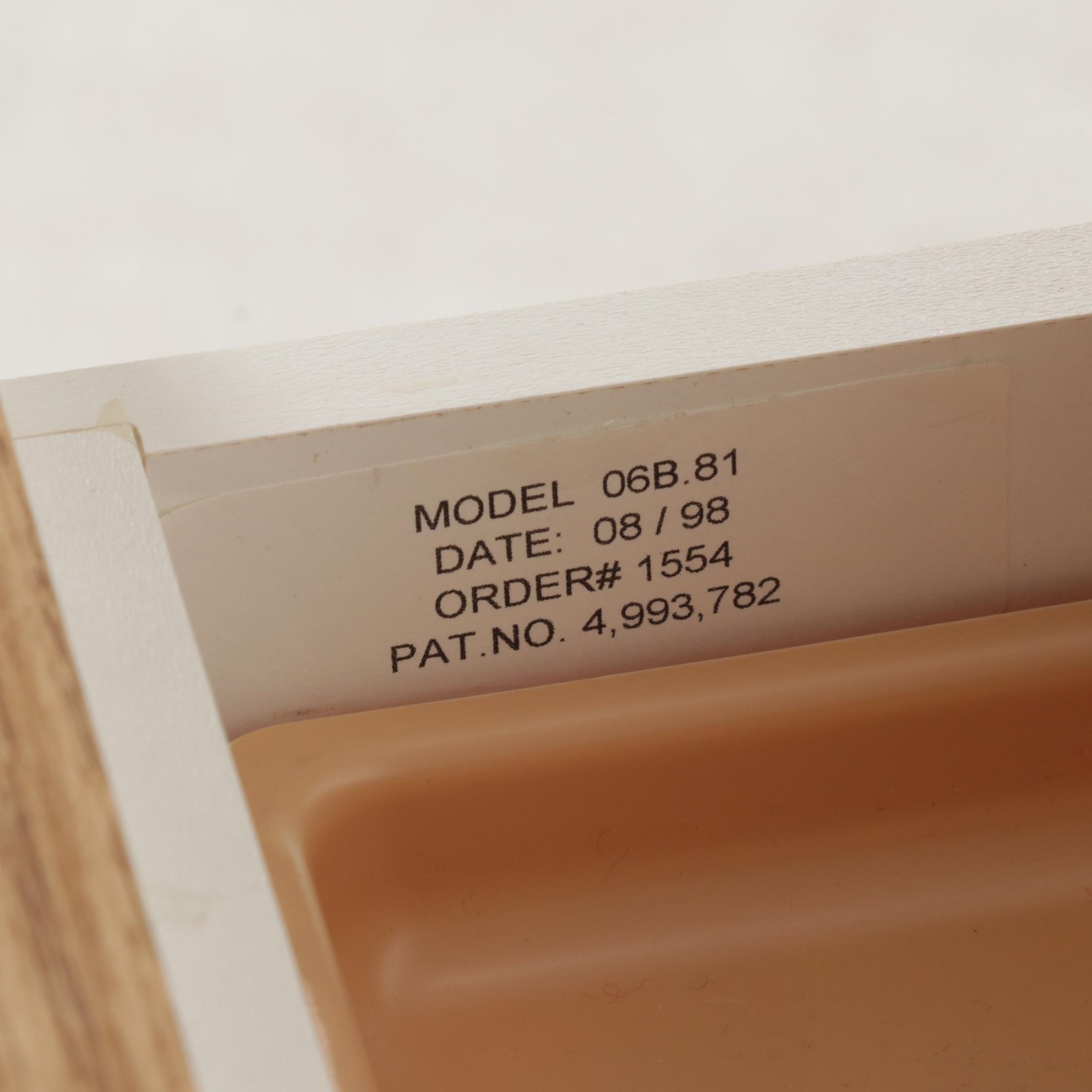 Horn of America Sewing or Craft Storage Six-Drawer Rolling Cabinet