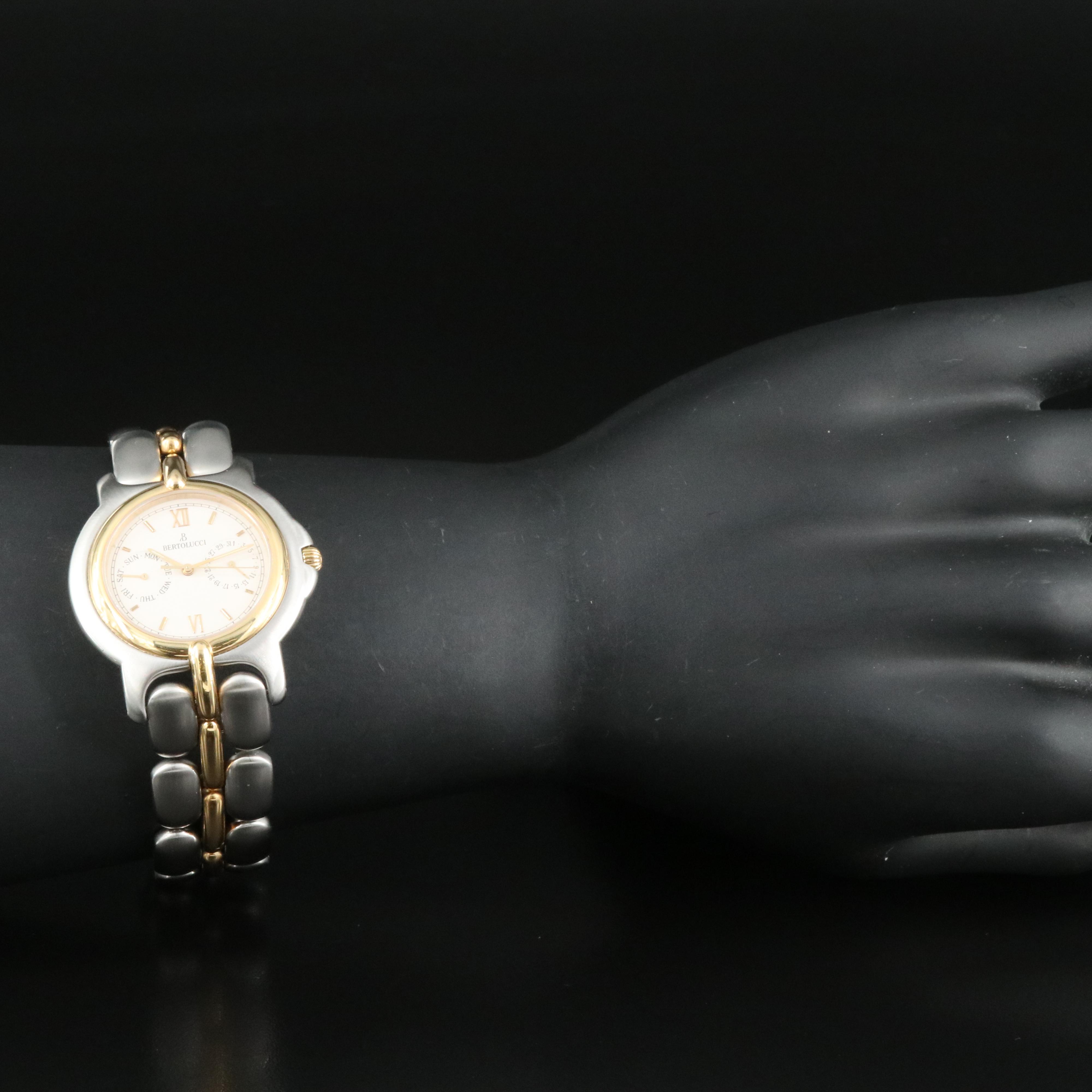 Bertolucci Pulchra 18K and Stainless Steel Day-Date Watch