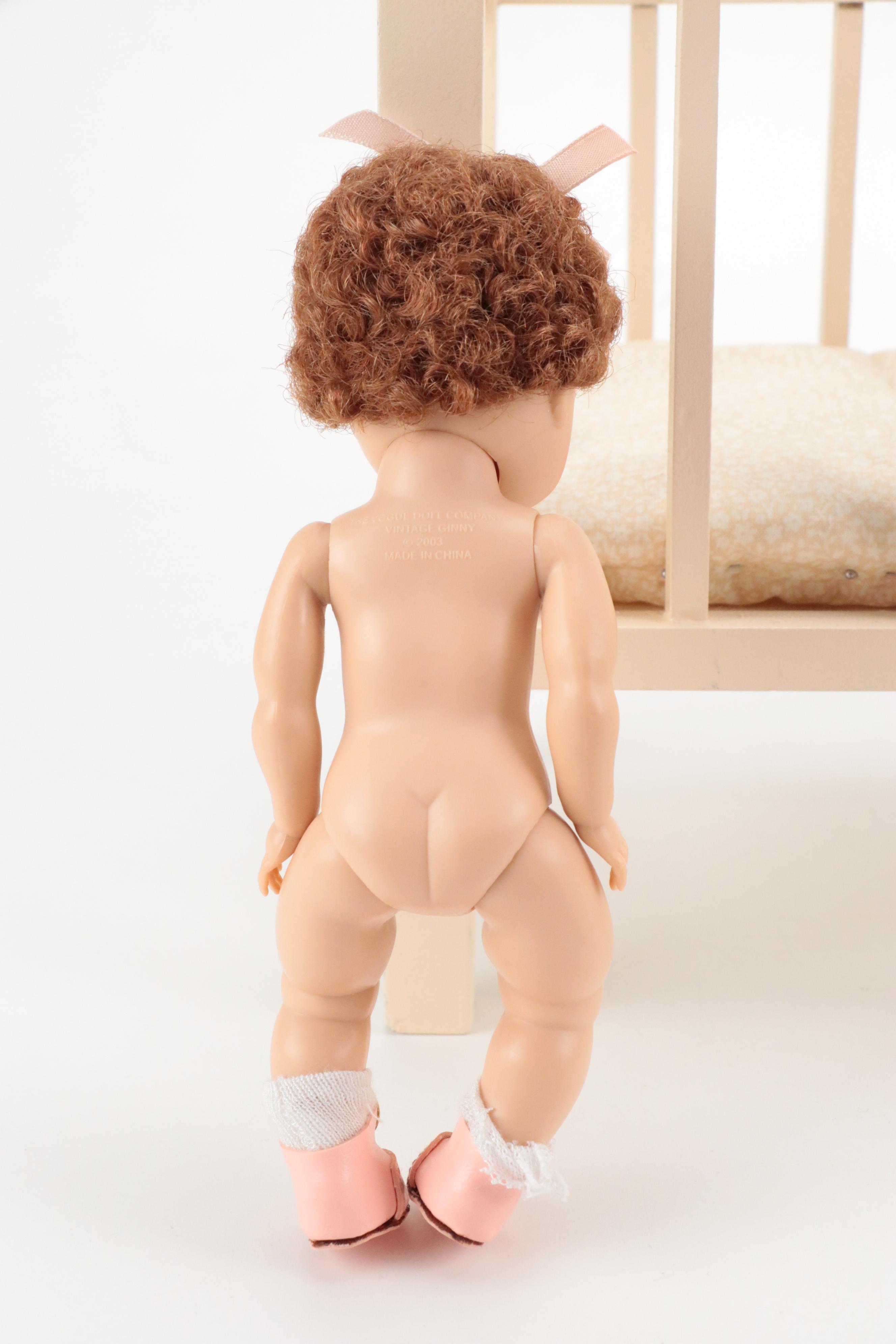 The Vogue Doll Company "Bunny Pink" and More Crib Crowd Dolls and Crib