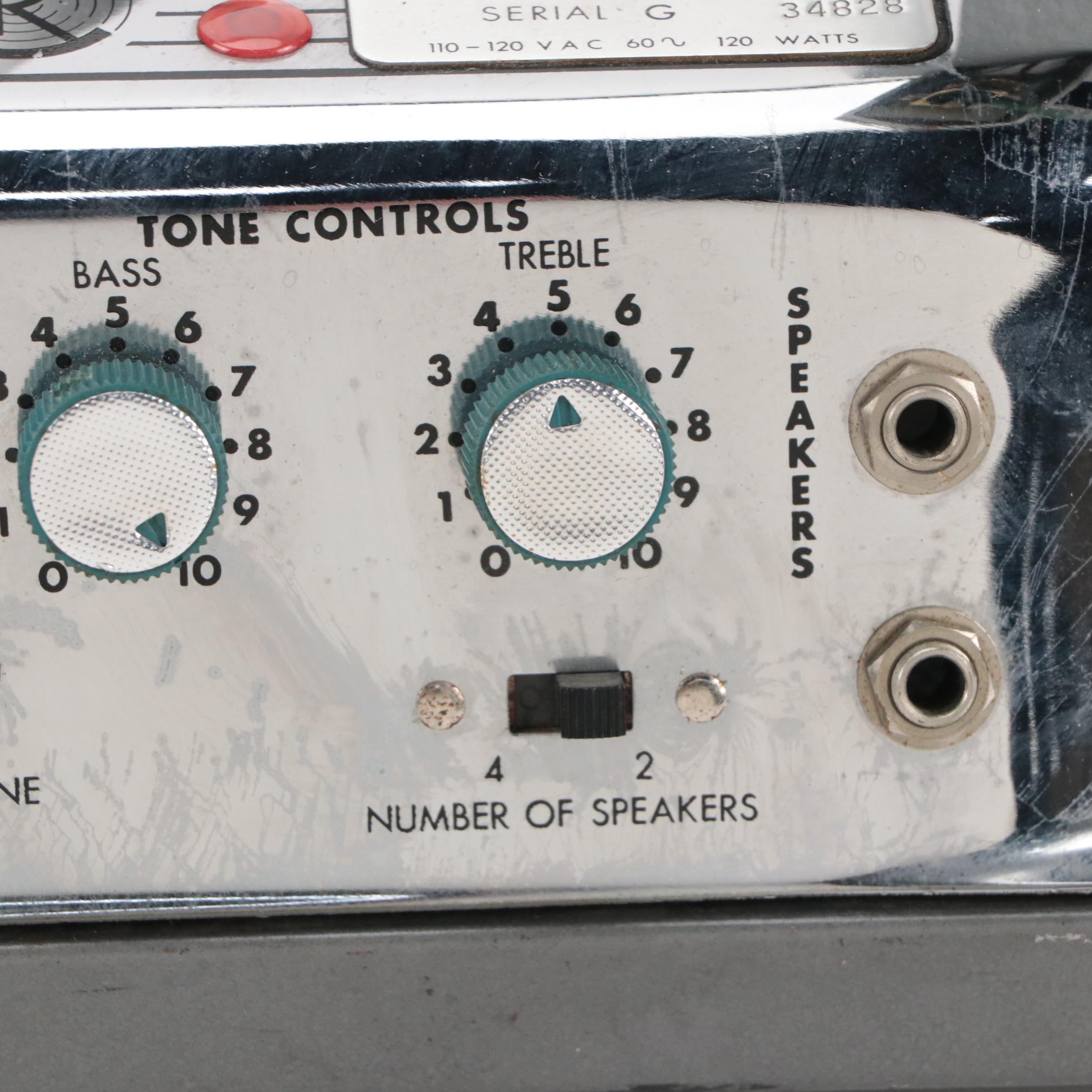 Rheem Califone "Commander II" Turntable and Tube Amp, Mid-20th Century