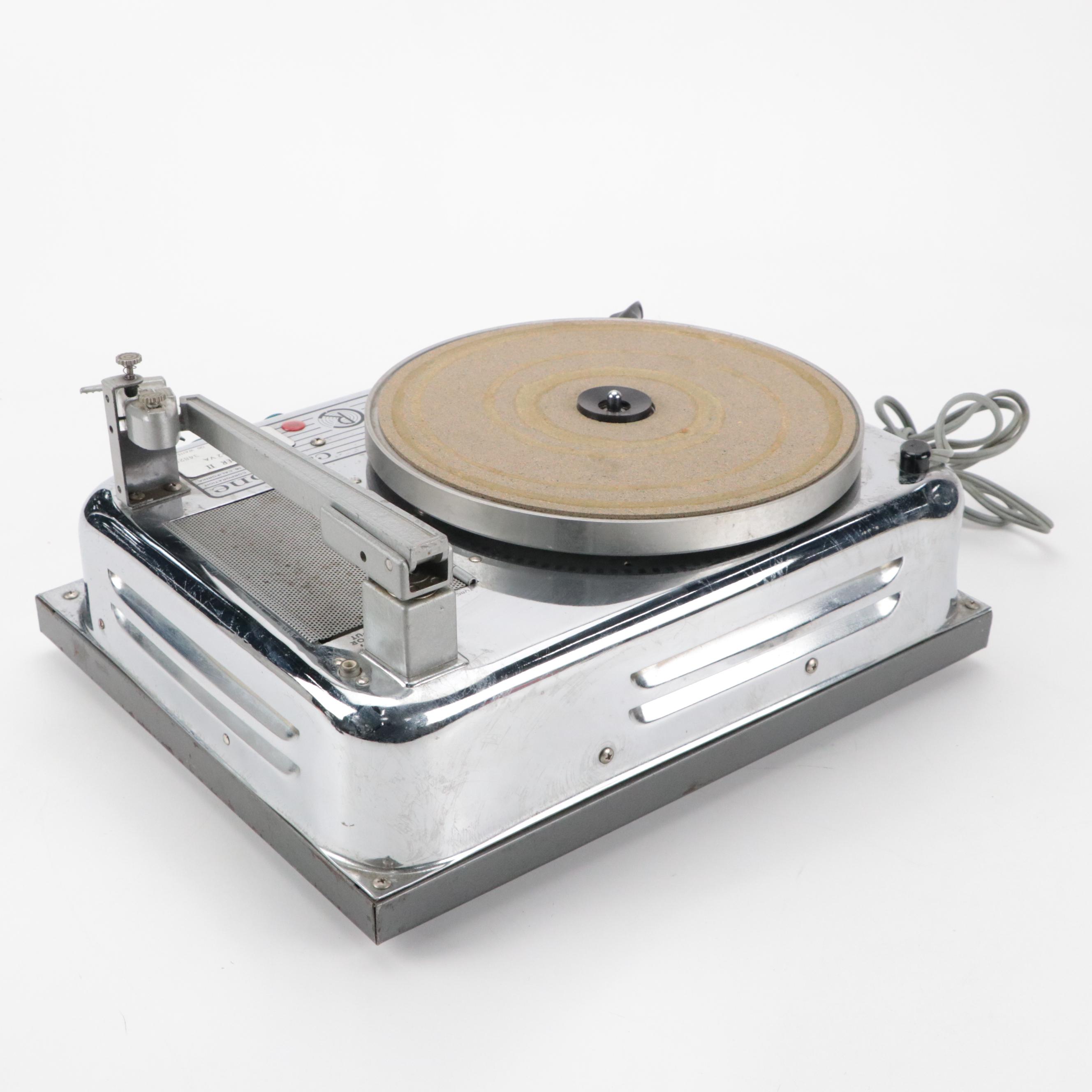 Rheem Califone "Commander II" Turntable and Tube Amp, Mid-20th Century