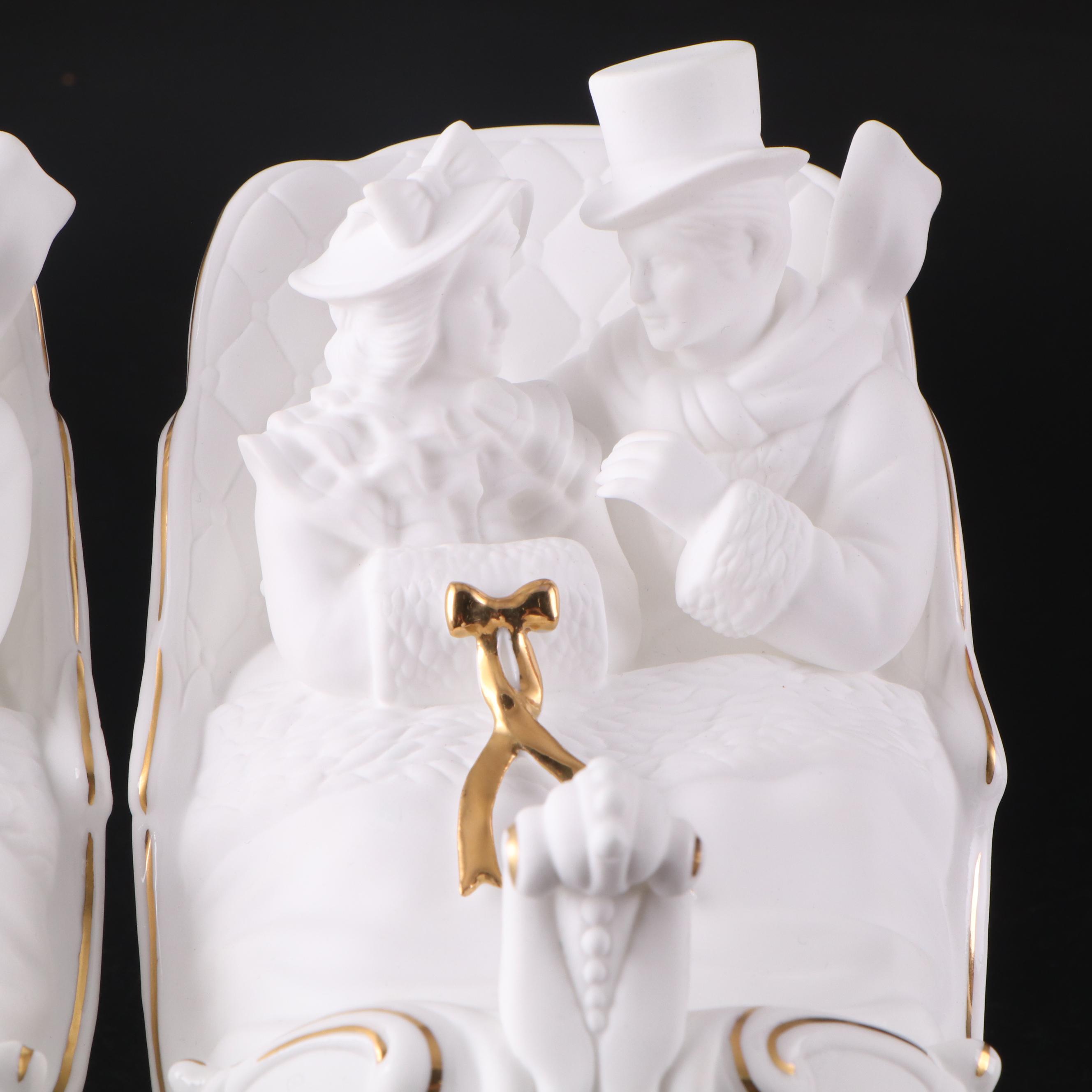 Lenox Christmas Sleigh Music Boxes with Nutcracker Music Boxes