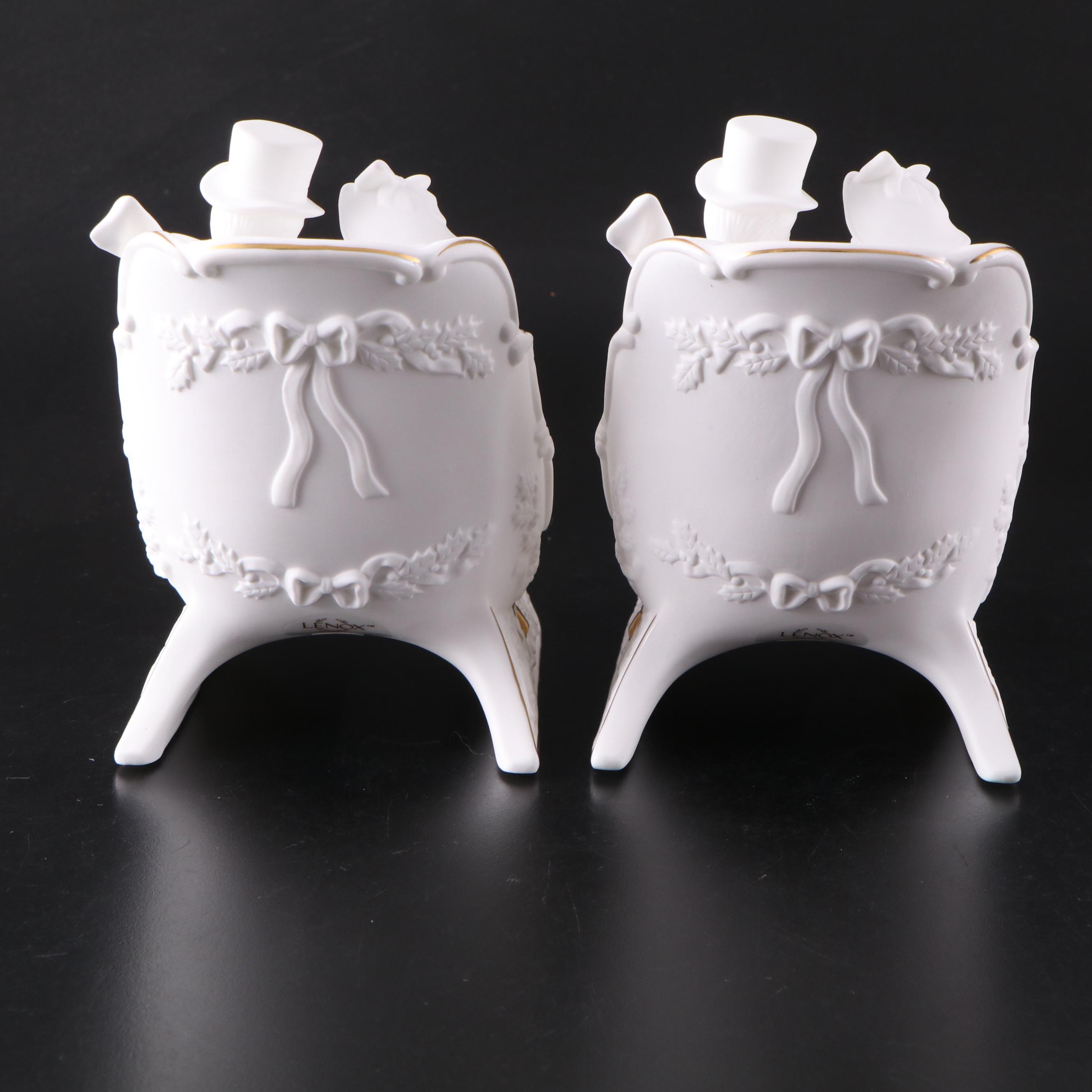 Lenox Christmas Sleigh Music Boxes with Nutcracker Music Boxes