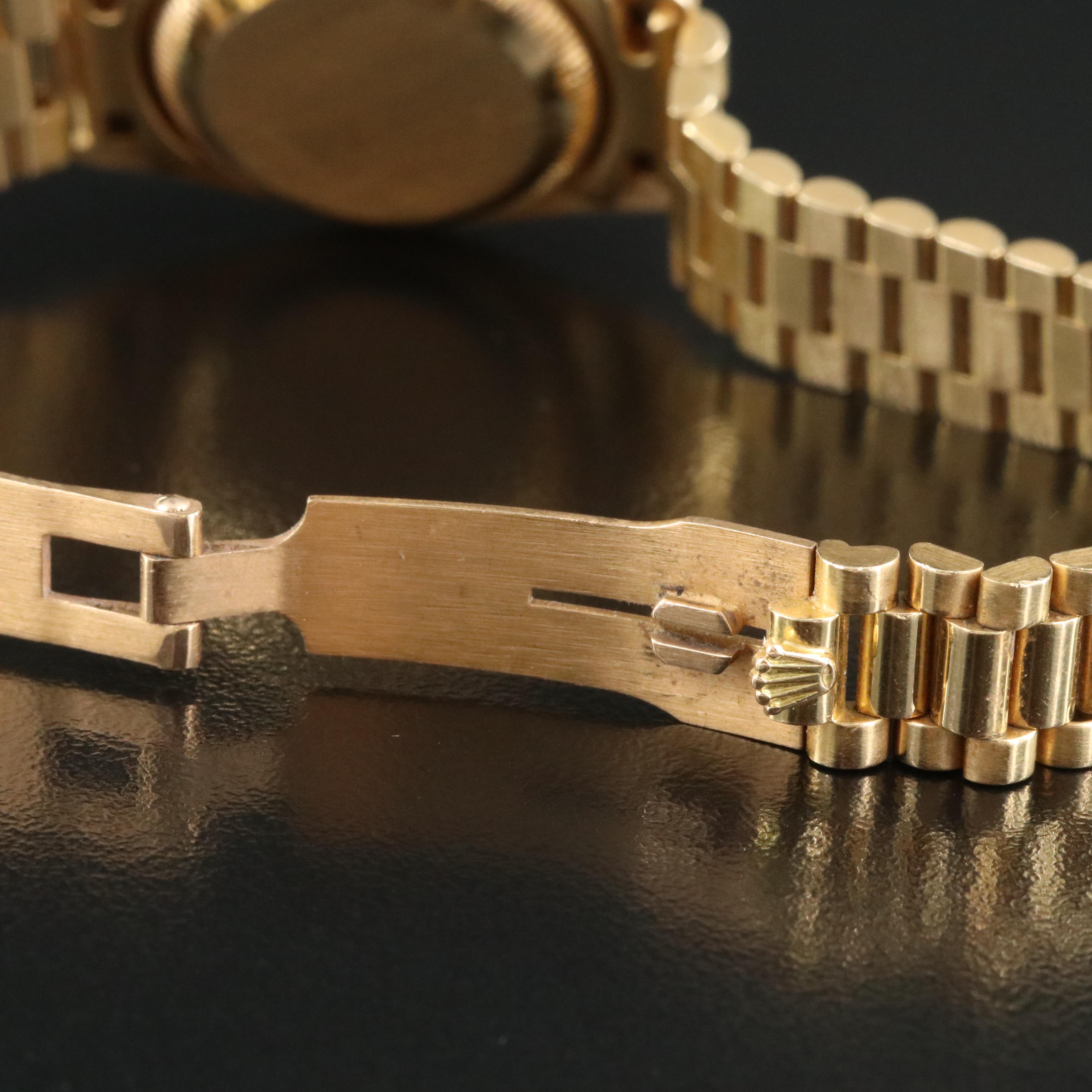 1984 Rolex Datejust 1.15 CTW Custom Diamond Dial & Bezel 18K Gold Watch