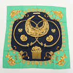 Hermès Early Issue "Les Cavaliers d'Or" Silk Scarf