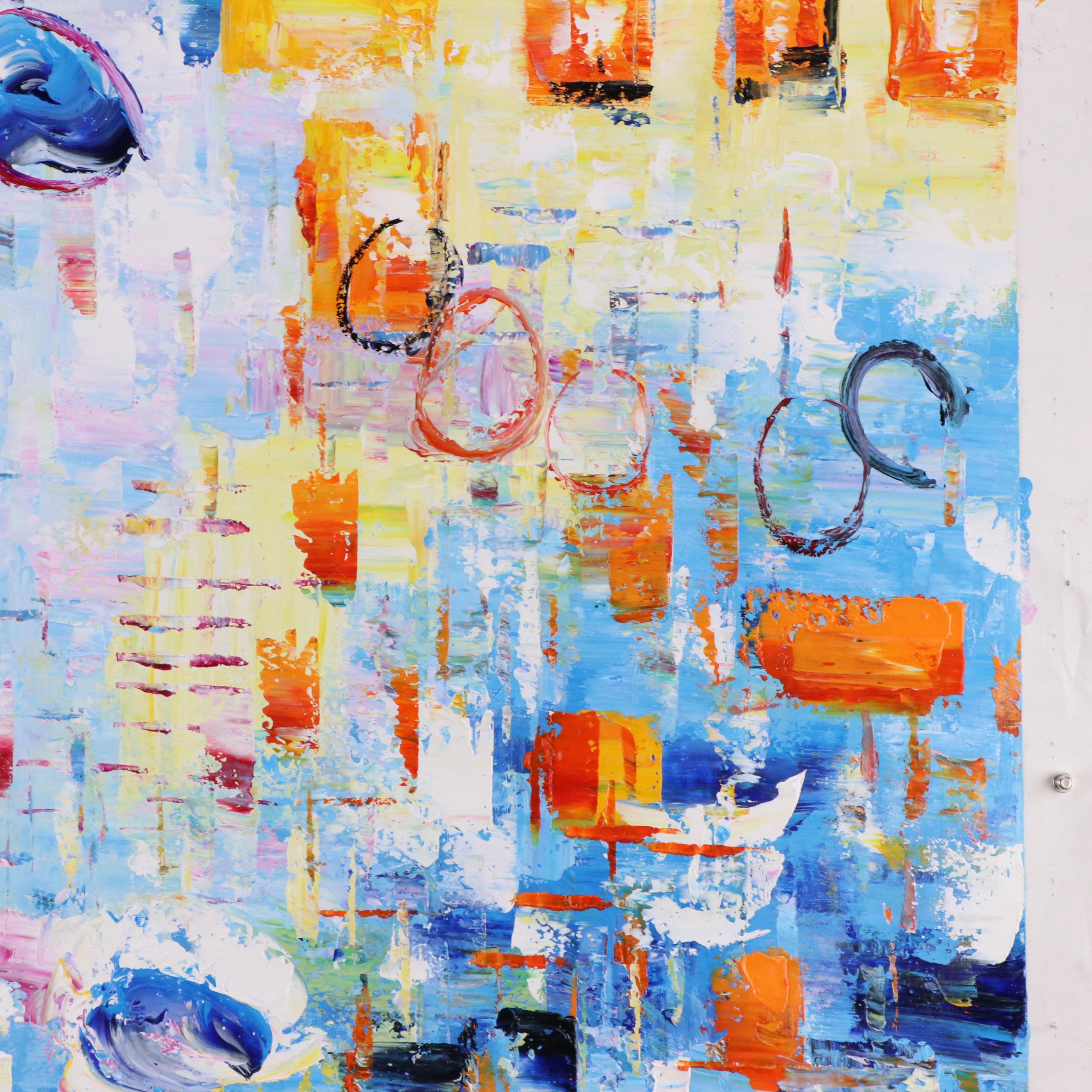 Bing Large-Scale Abstract Oil Painting, 21st Century