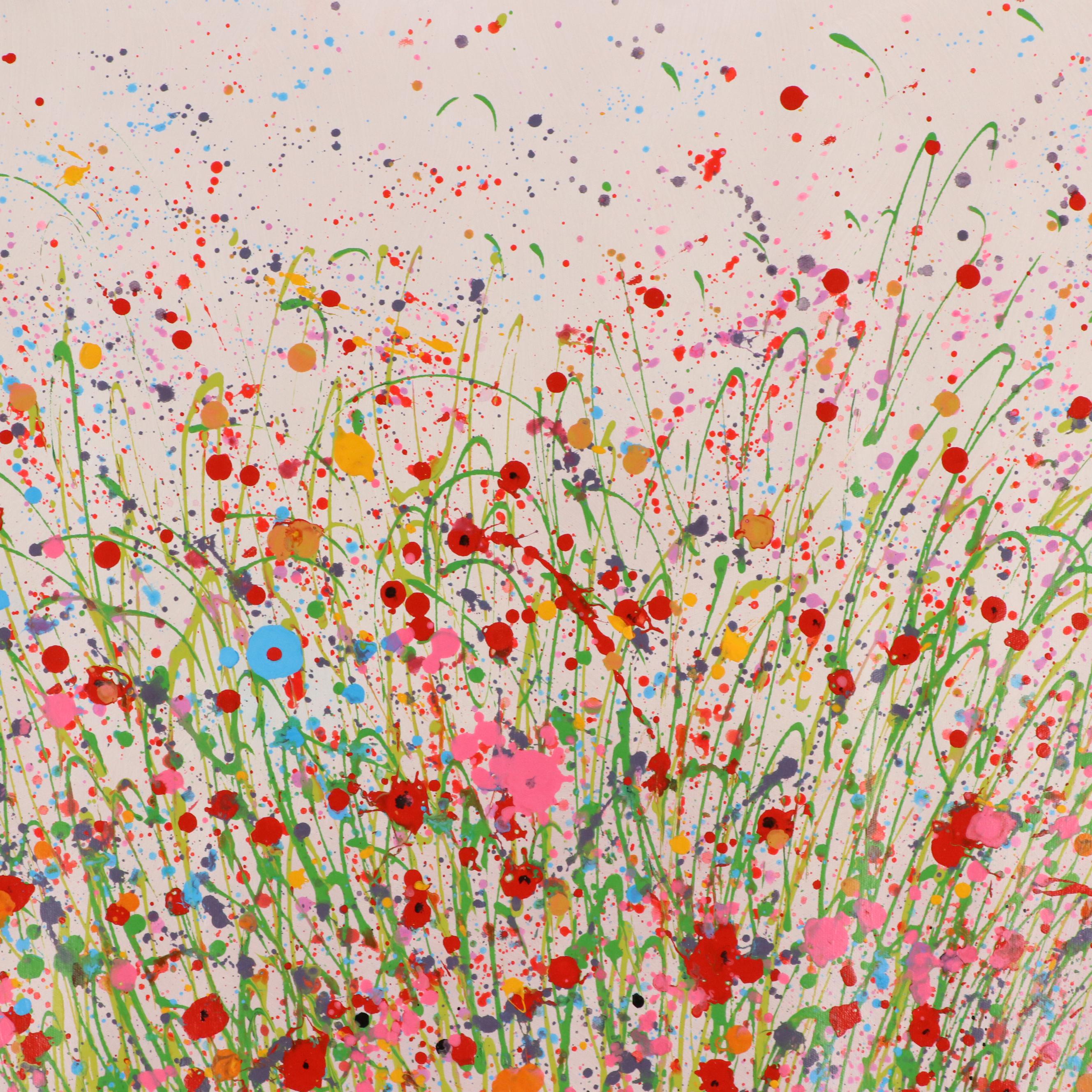 Zheng Stylized Floral Oil Painting, 21st Century