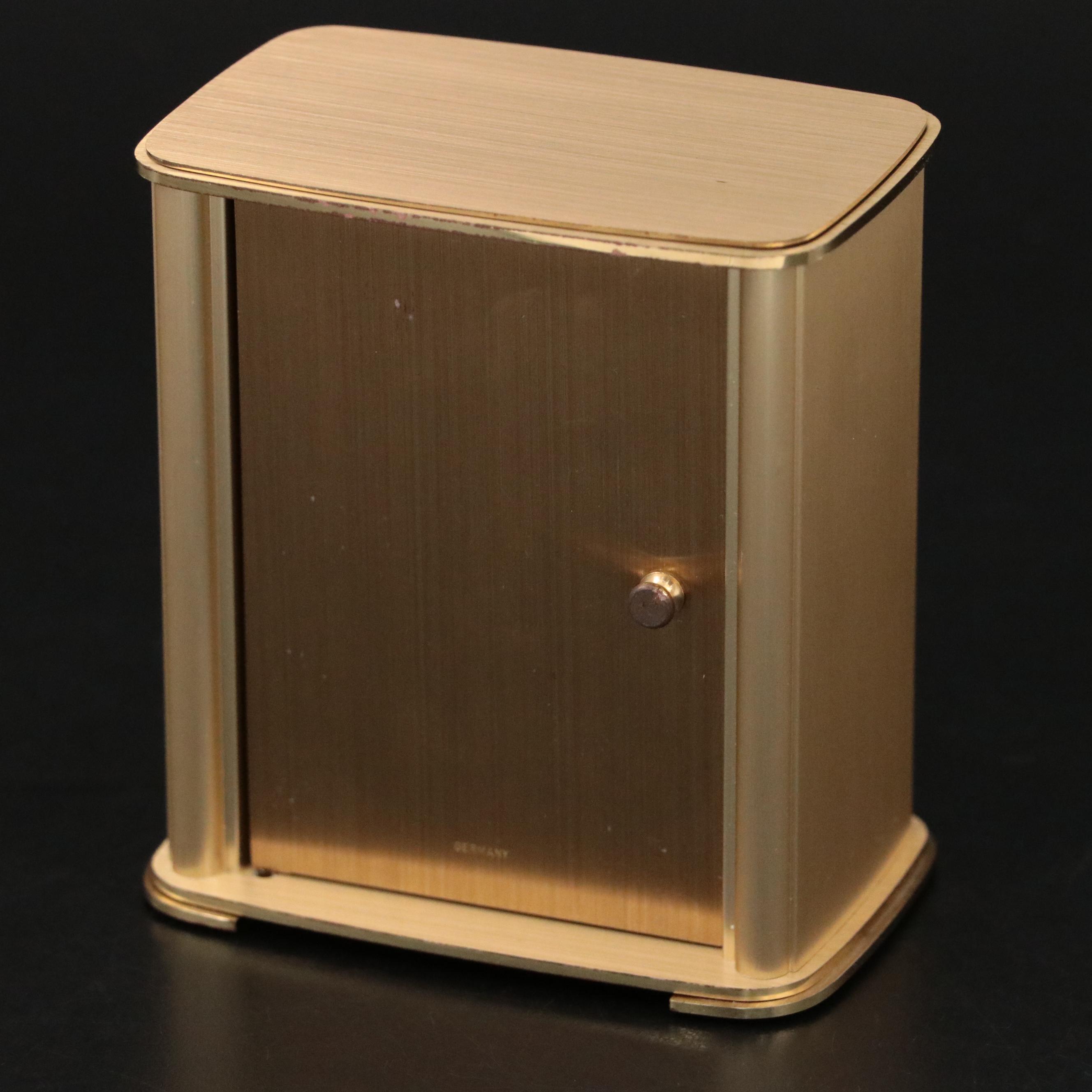 Tiffany & Co. "Portfolio" Brass Desk Clock