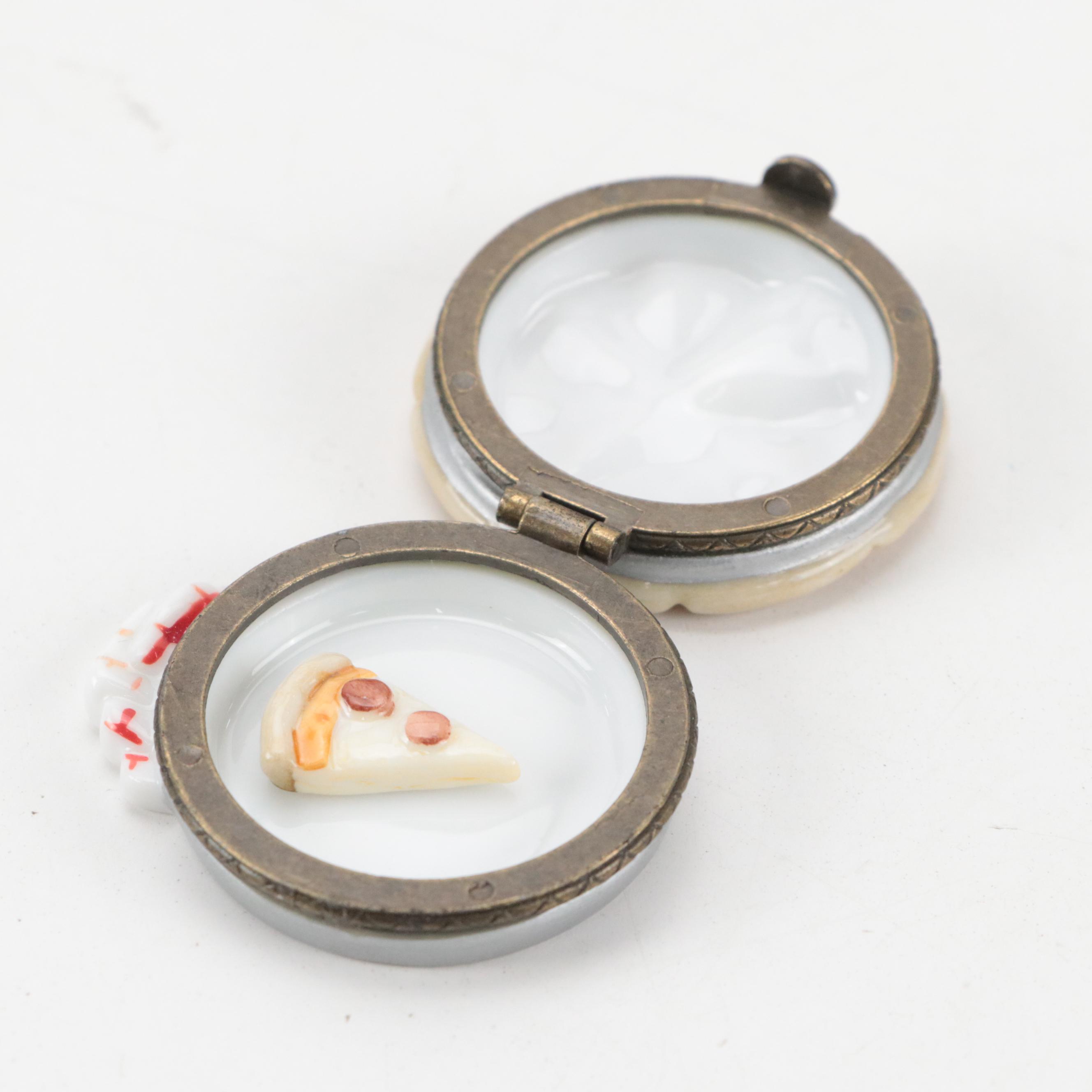 Midwest Cannon Falls Food Motif Porcelain Boxes with Other Porcelain Boxes