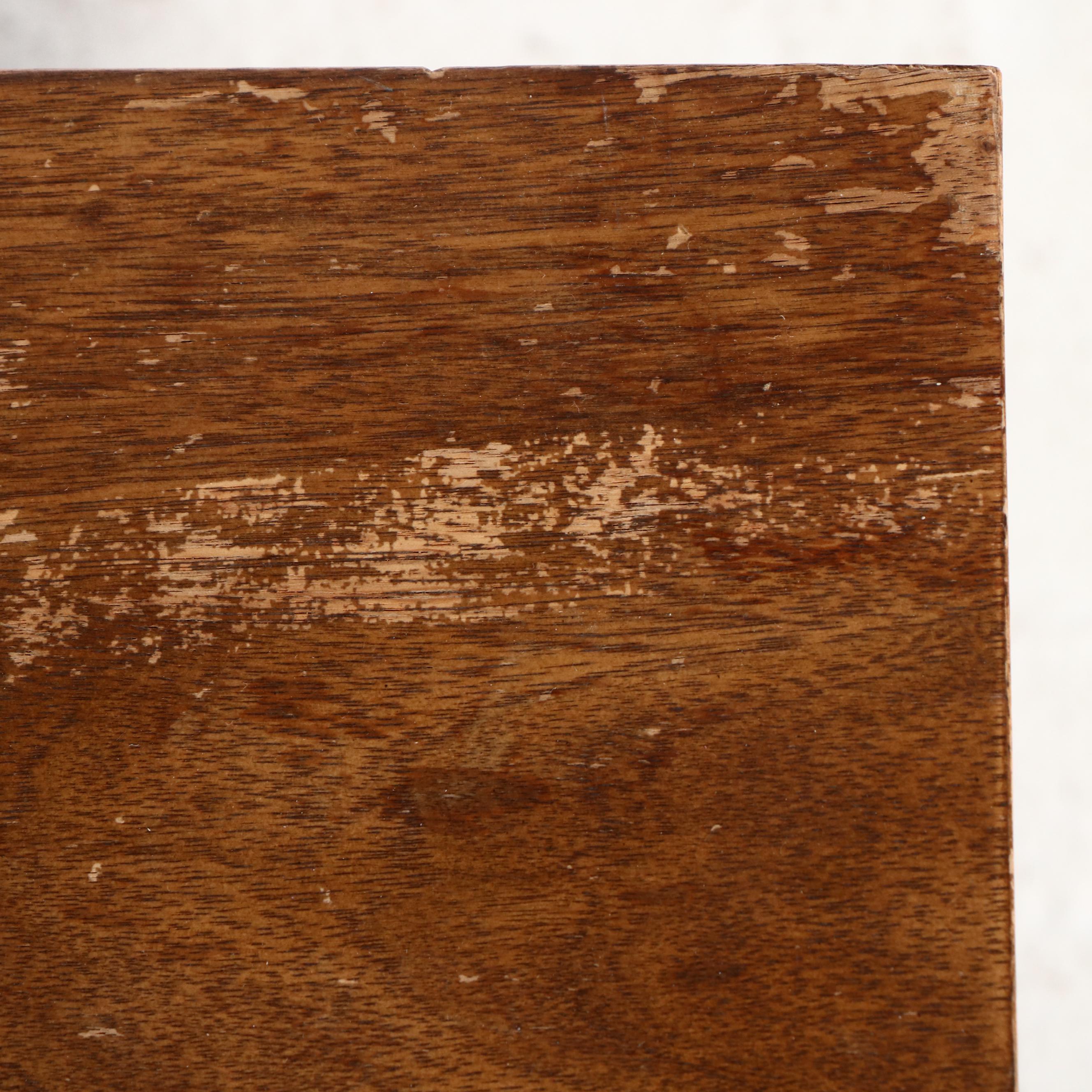 Mid Century Modern Style Walnut Sculpted Front Nightstand Commode