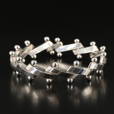 Sterling Fancy Link Bracelet