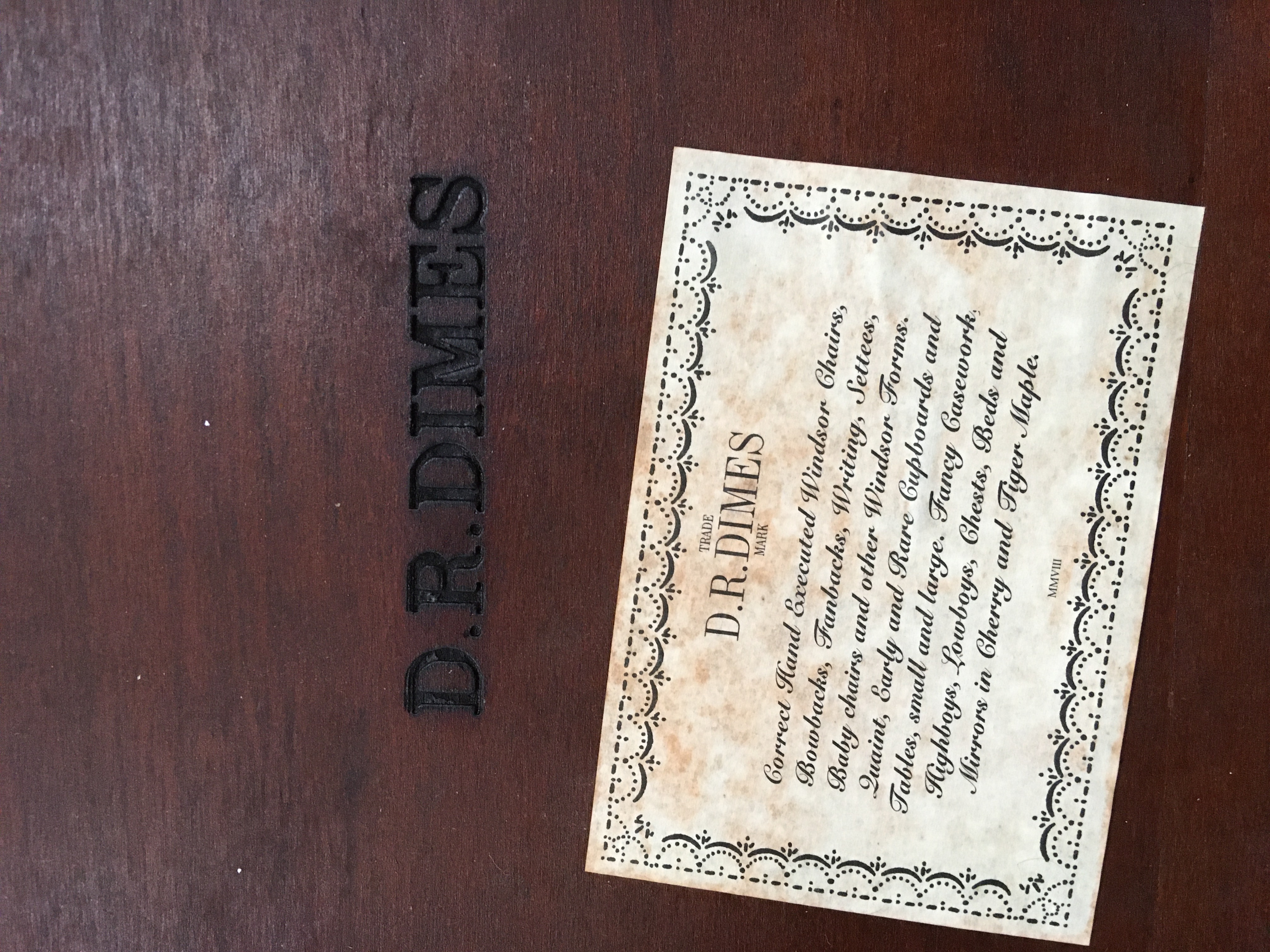 D. R. Dimes Canadian Farm Table in Cherry