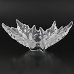 Lalique "Champs-Élysées" Crystal Leaf-Form Bowl