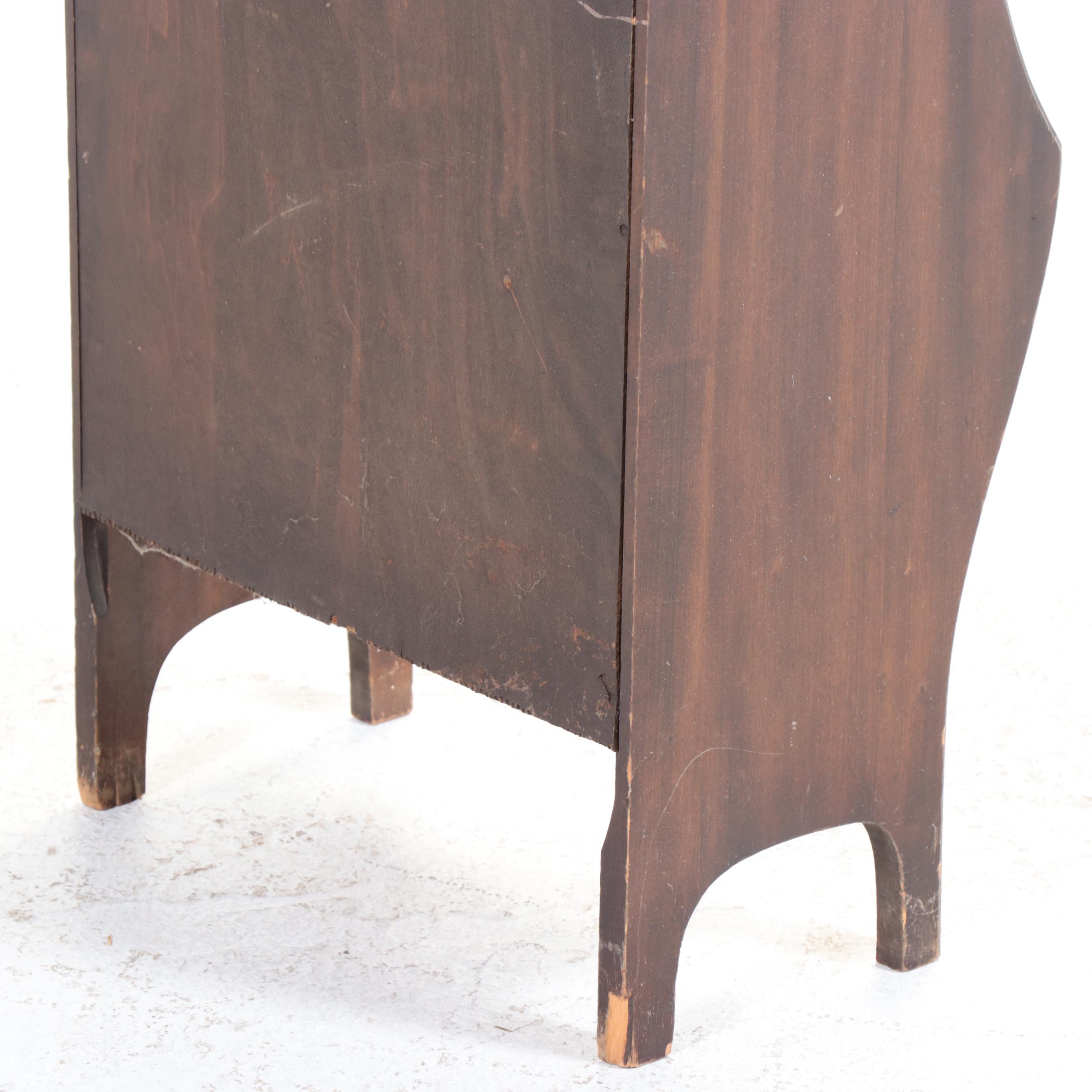 Mahogany Finish Nick Nack Shelf and Magazine Rack