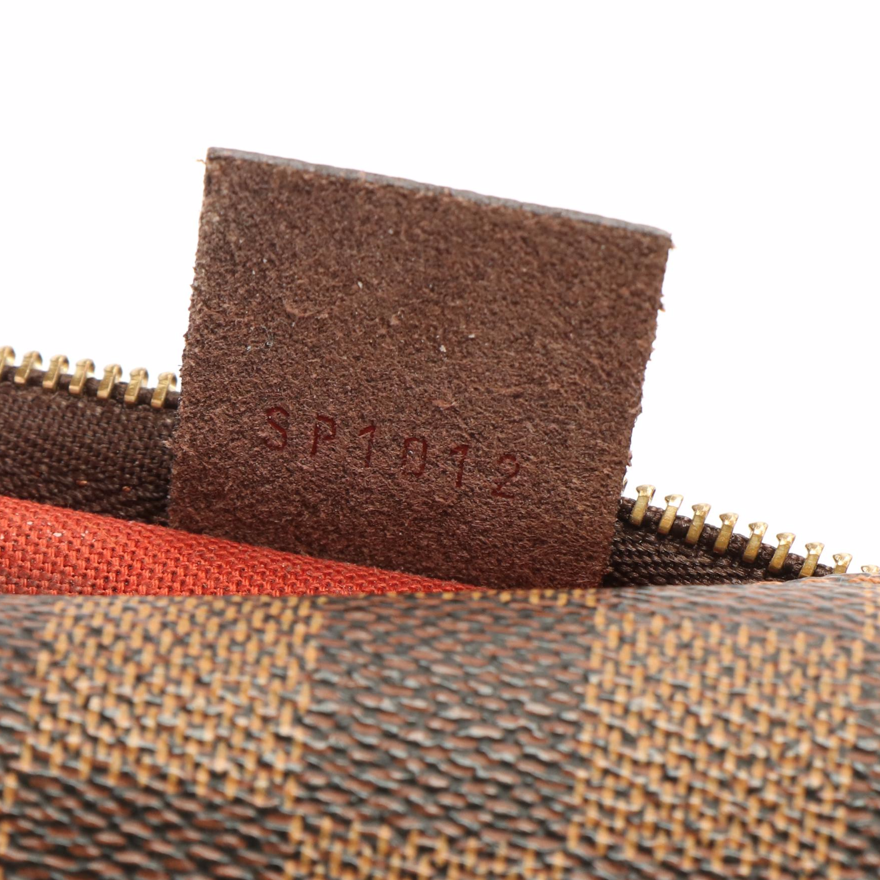 Louis Vuitton Trousse Makeup Handbag in Damier Ebene Coat Canvas