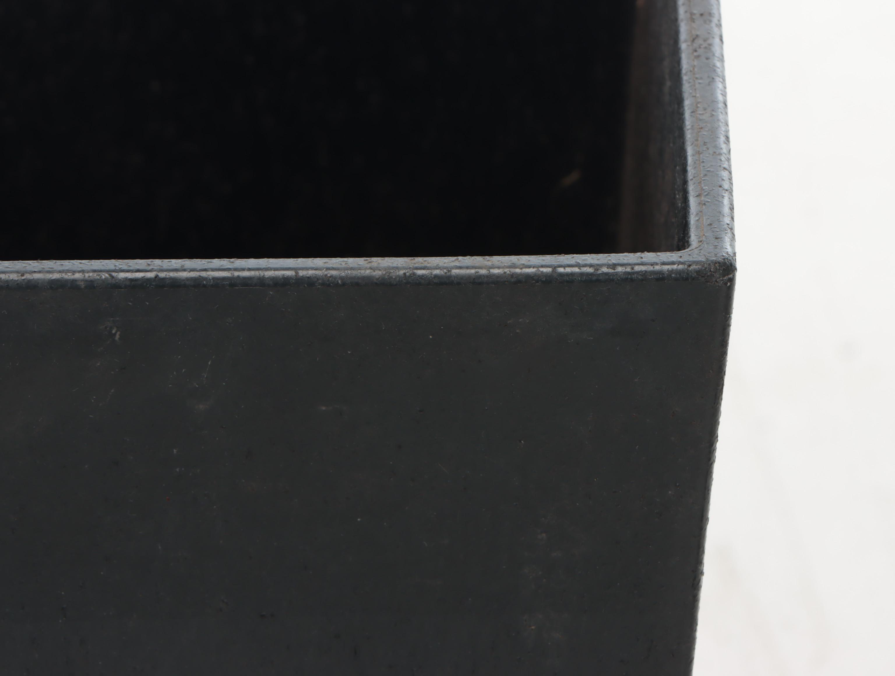 Modernist Style Contemporary Black Plastic Outdoor Planters