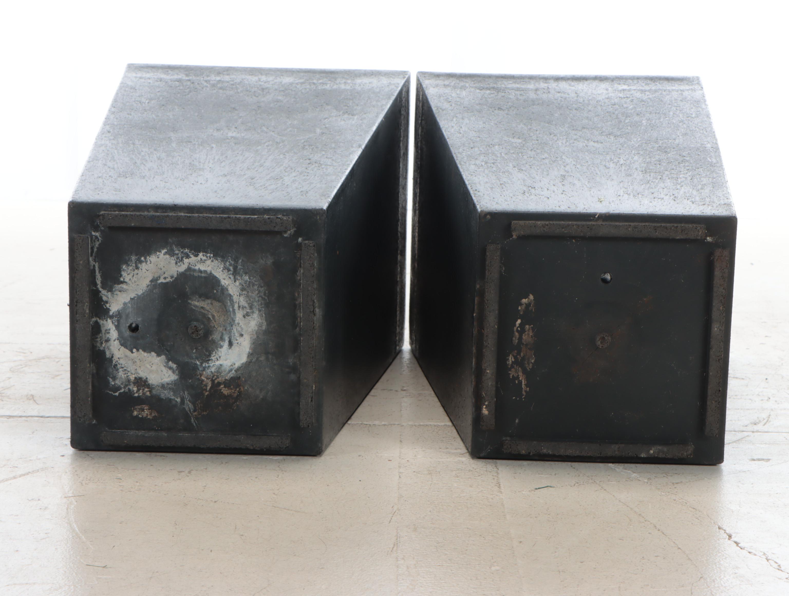 Modernist Style Contemporary Black Plastic Outdoor Planters