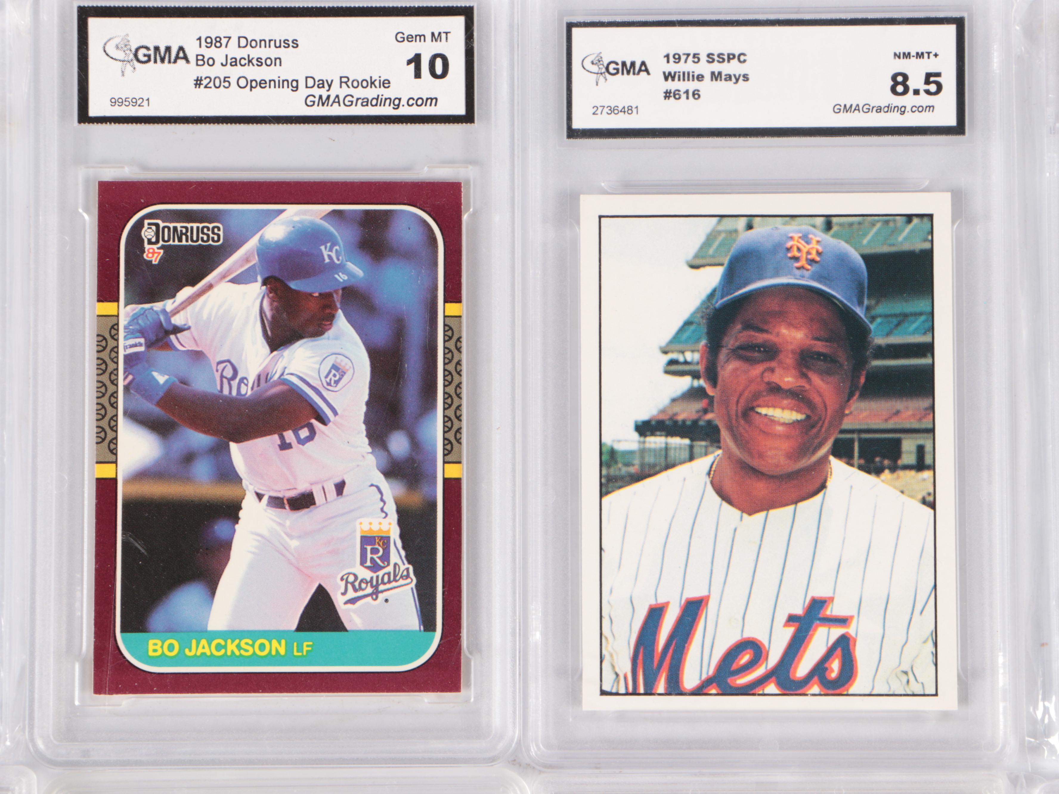 Willie Mays, Frank Robinson, and More Graded Baseball Cards, 1970s-1980s