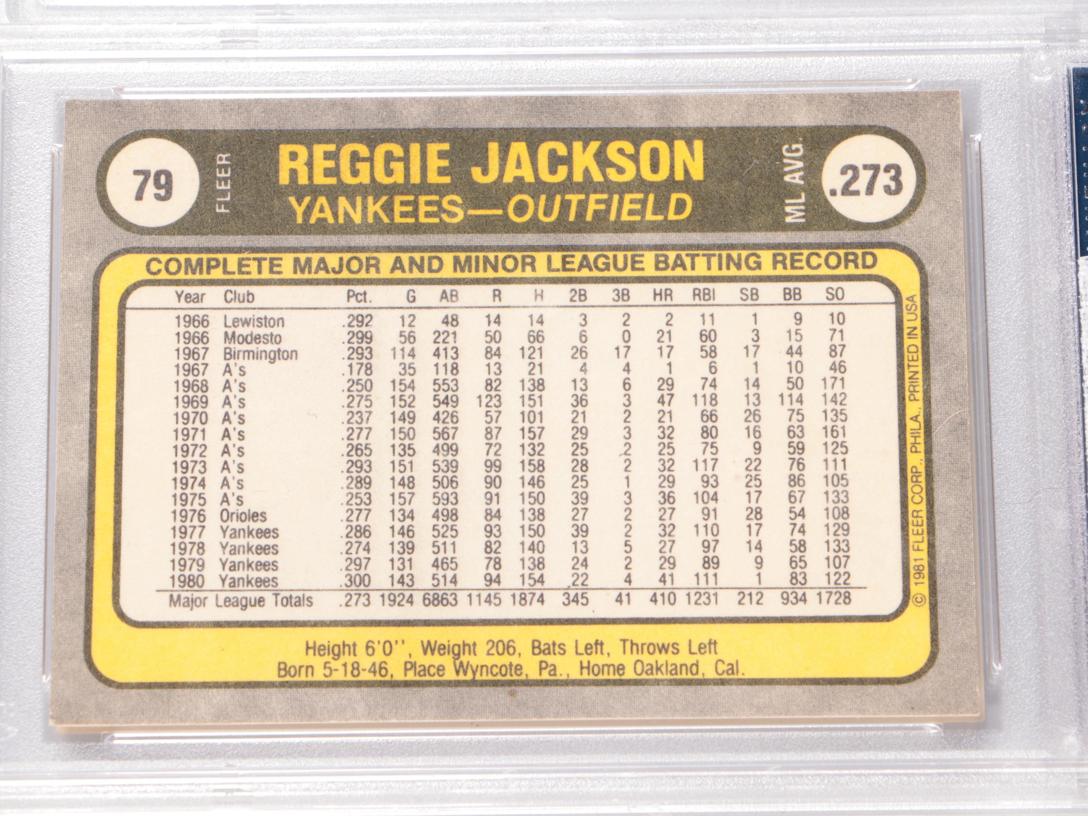 Willie Mays, Frank Robinson, and More Graded Baseball Cards, 1970s-1980s