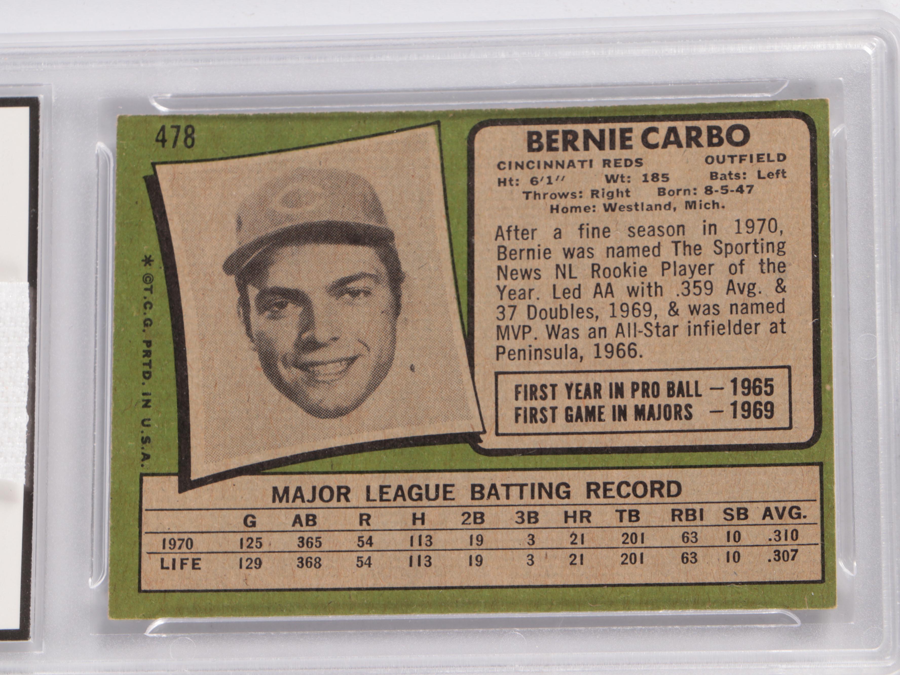 Willie Mays, Frank Robinson, and More Graded Baseball Cards, 1970s-1980s