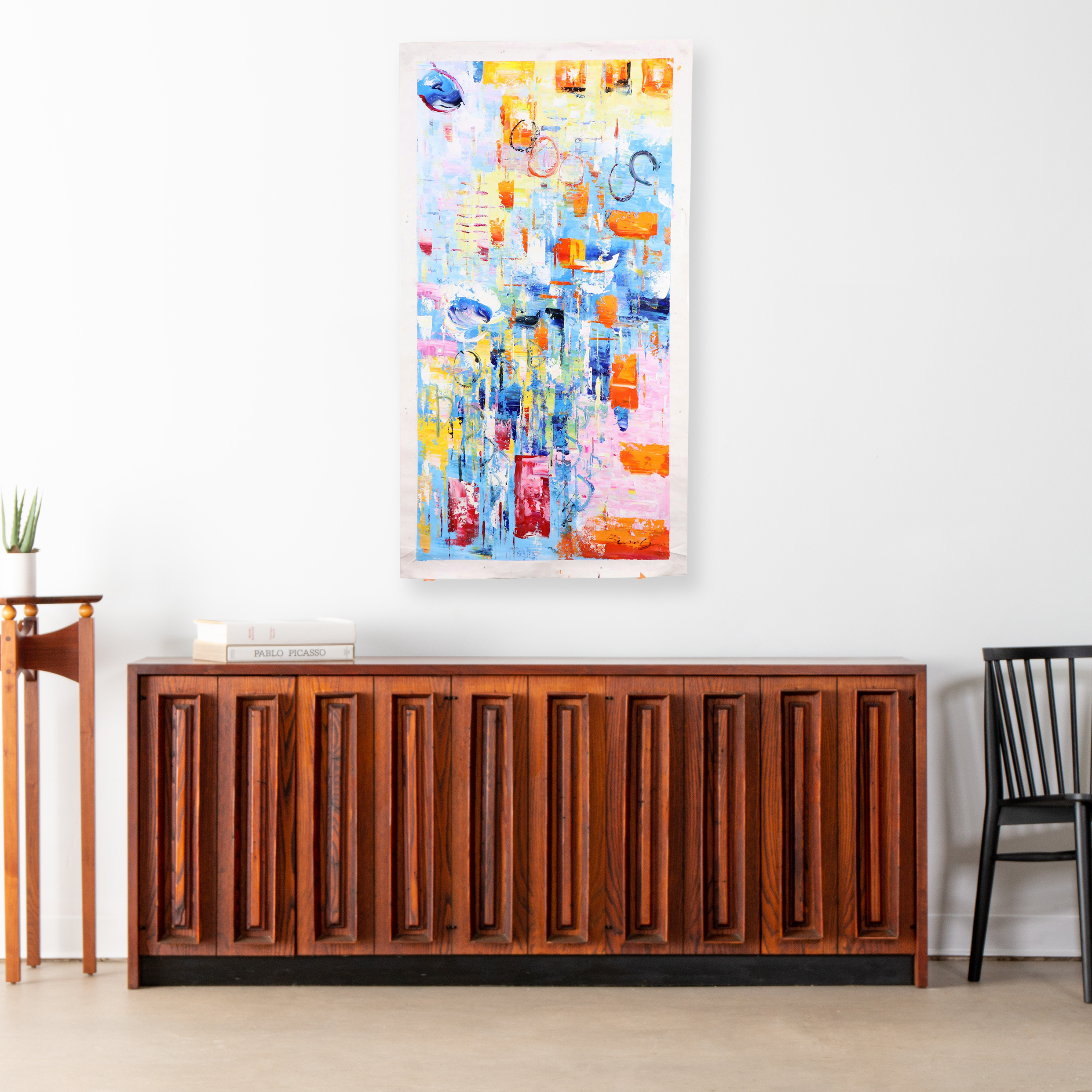 Bing Large-Scale Abstract Oil Painting, 21st Century