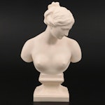 Greco-Roman Style Resin Female Bust