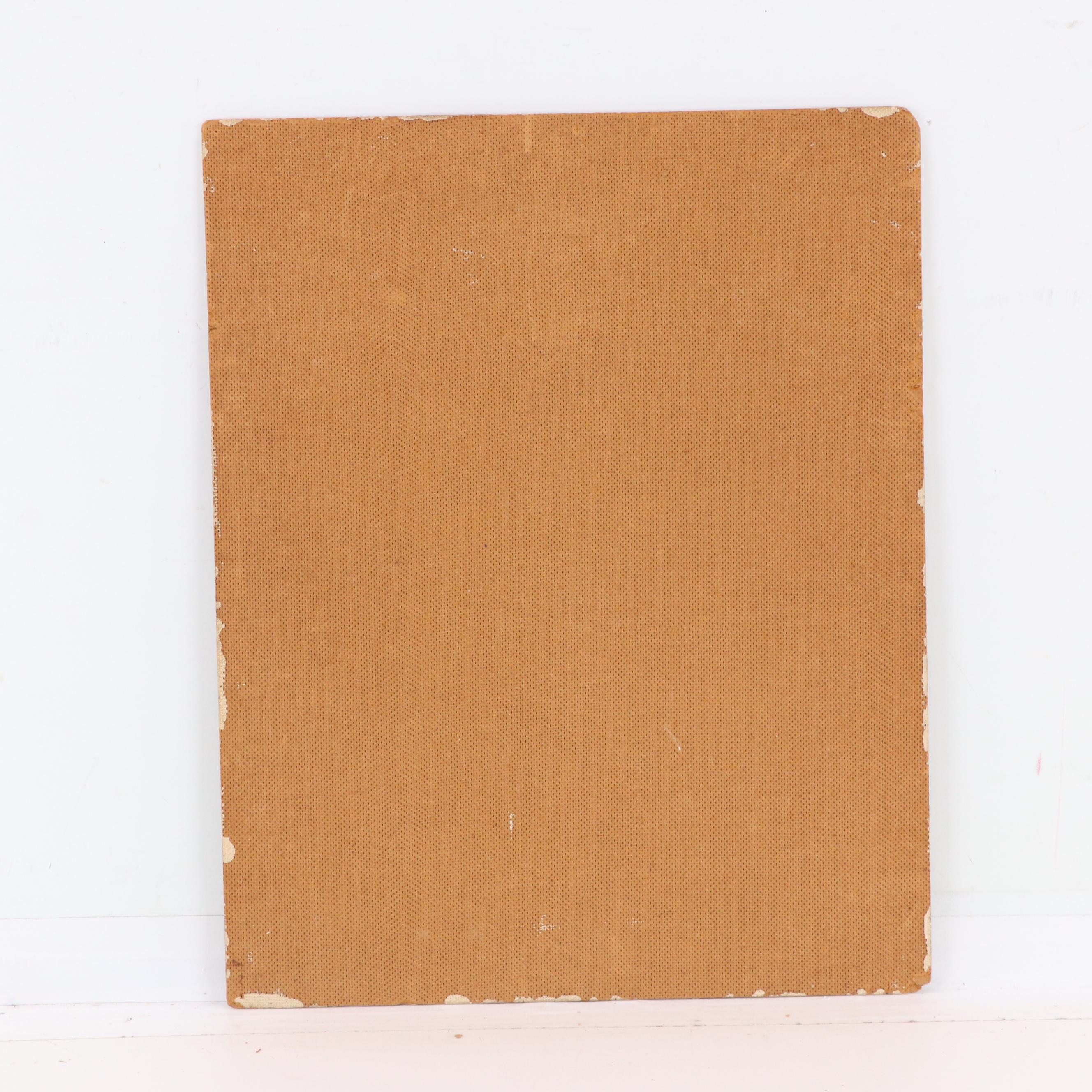 Charles Ragland Bunnell Modern Abstract Oil Painting, 1954