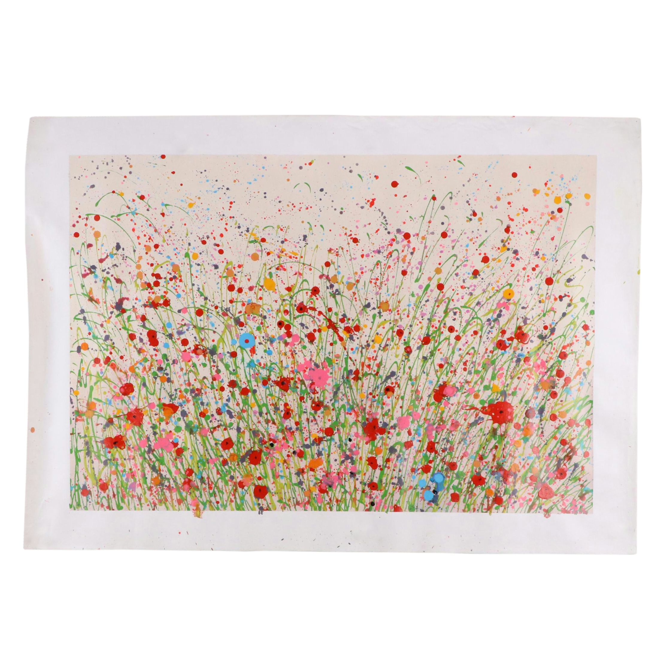 Zheng Stylized Floral Oil Painting, 21st Century