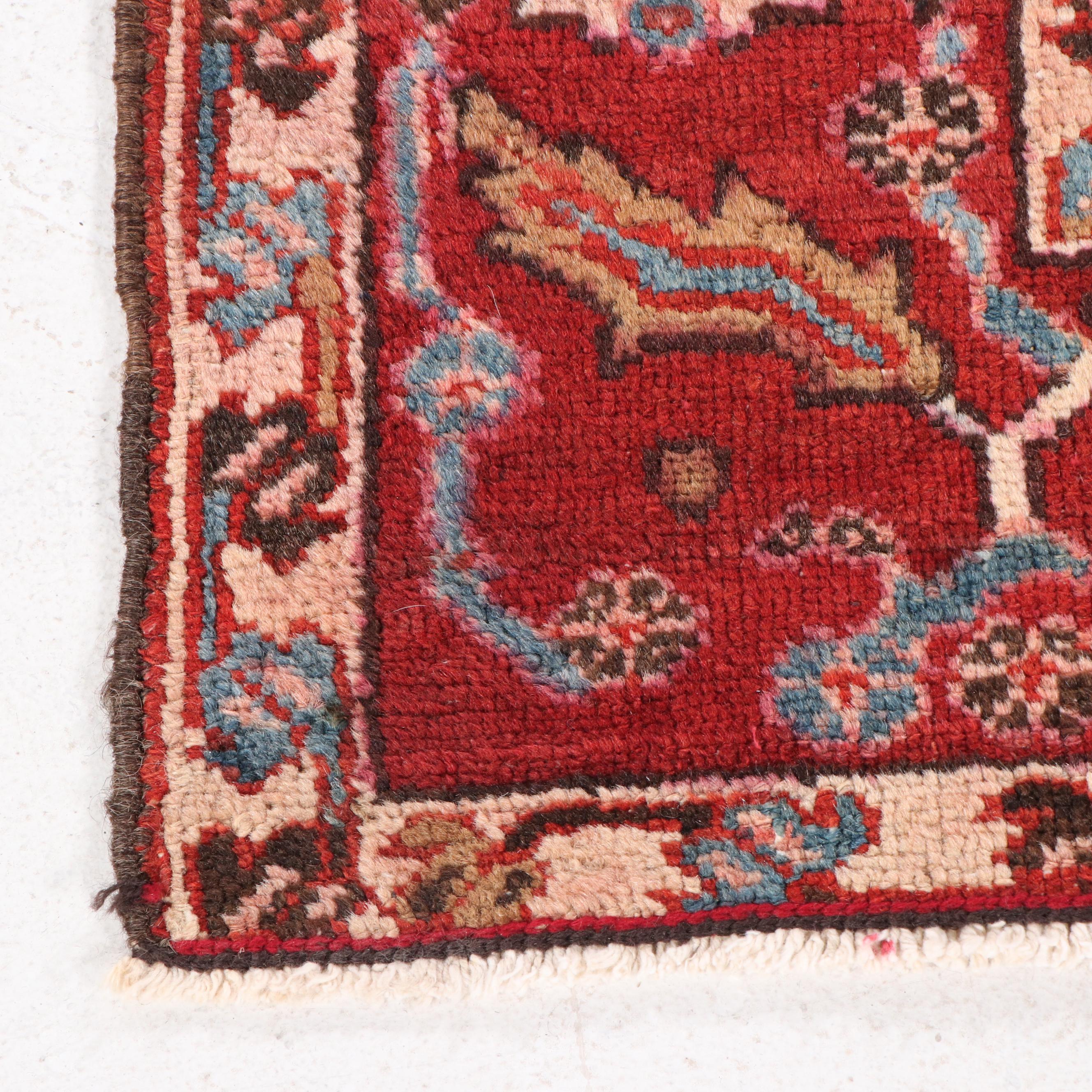 4'9 x 5'9 Hand-Knotted Persian Lamberan Area Rug