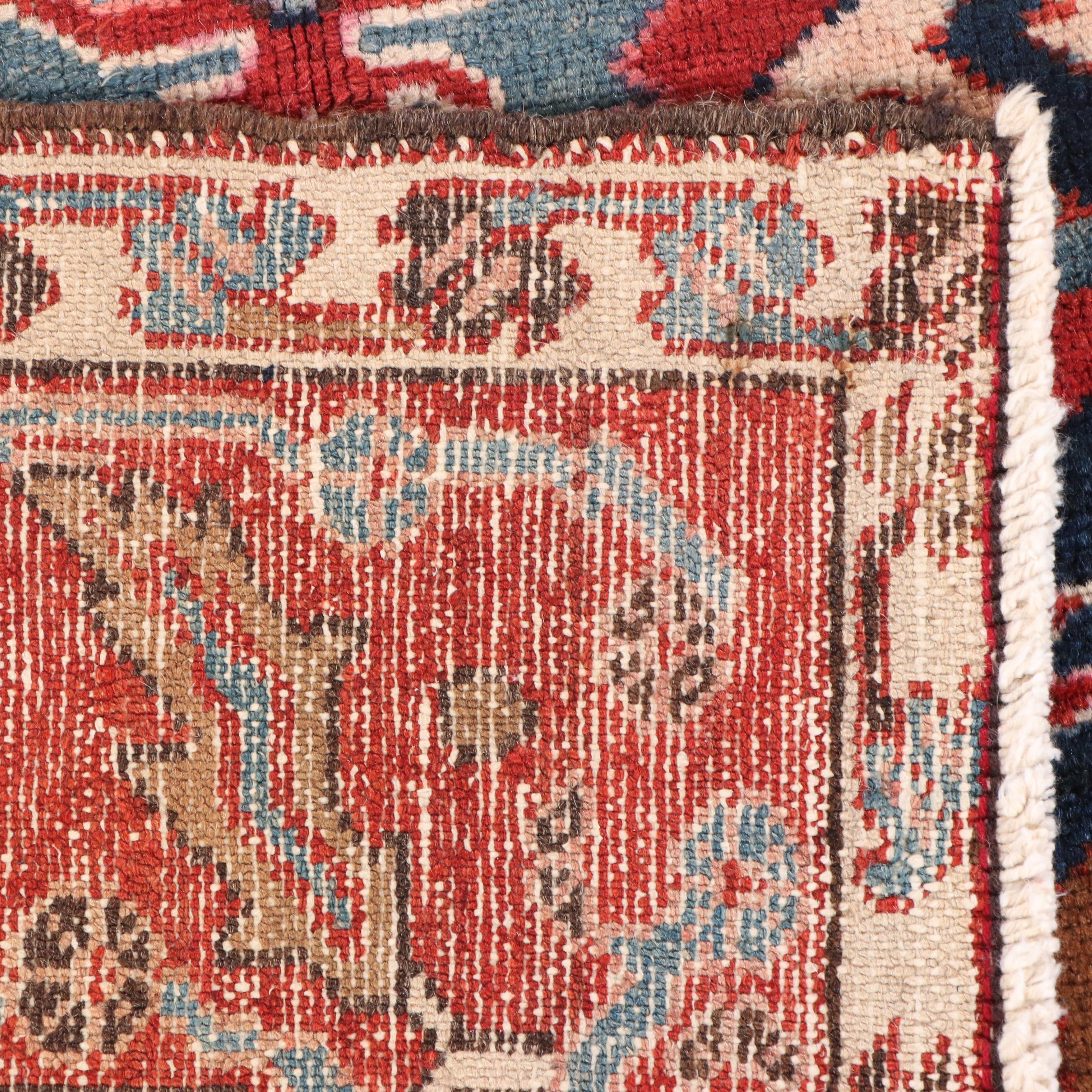 4'9 x 5'9 Hand-Knotted Persian Lamberan Area Rug