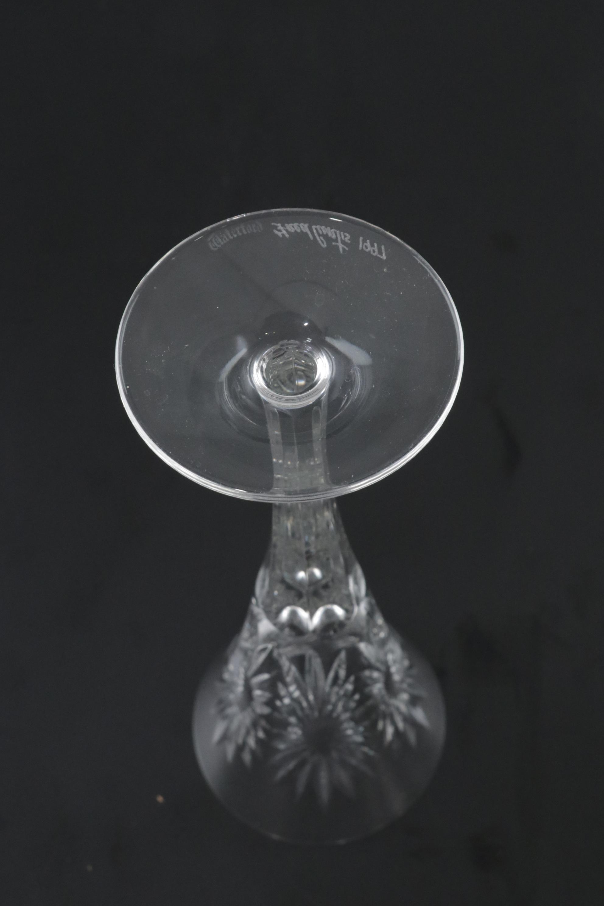 Waterford Millennium Series Toasting Flutes of "Happiness," "Peace" & "Health"